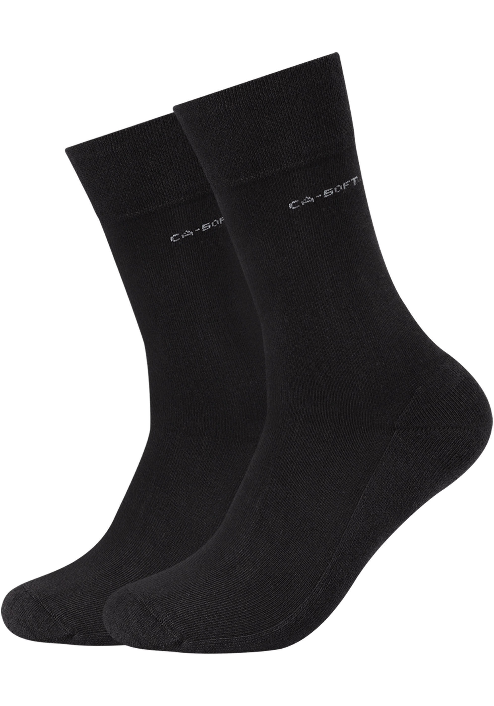 Camano Langsocken »ca-soft«, (4 Paar), mit dezentem Logodruck