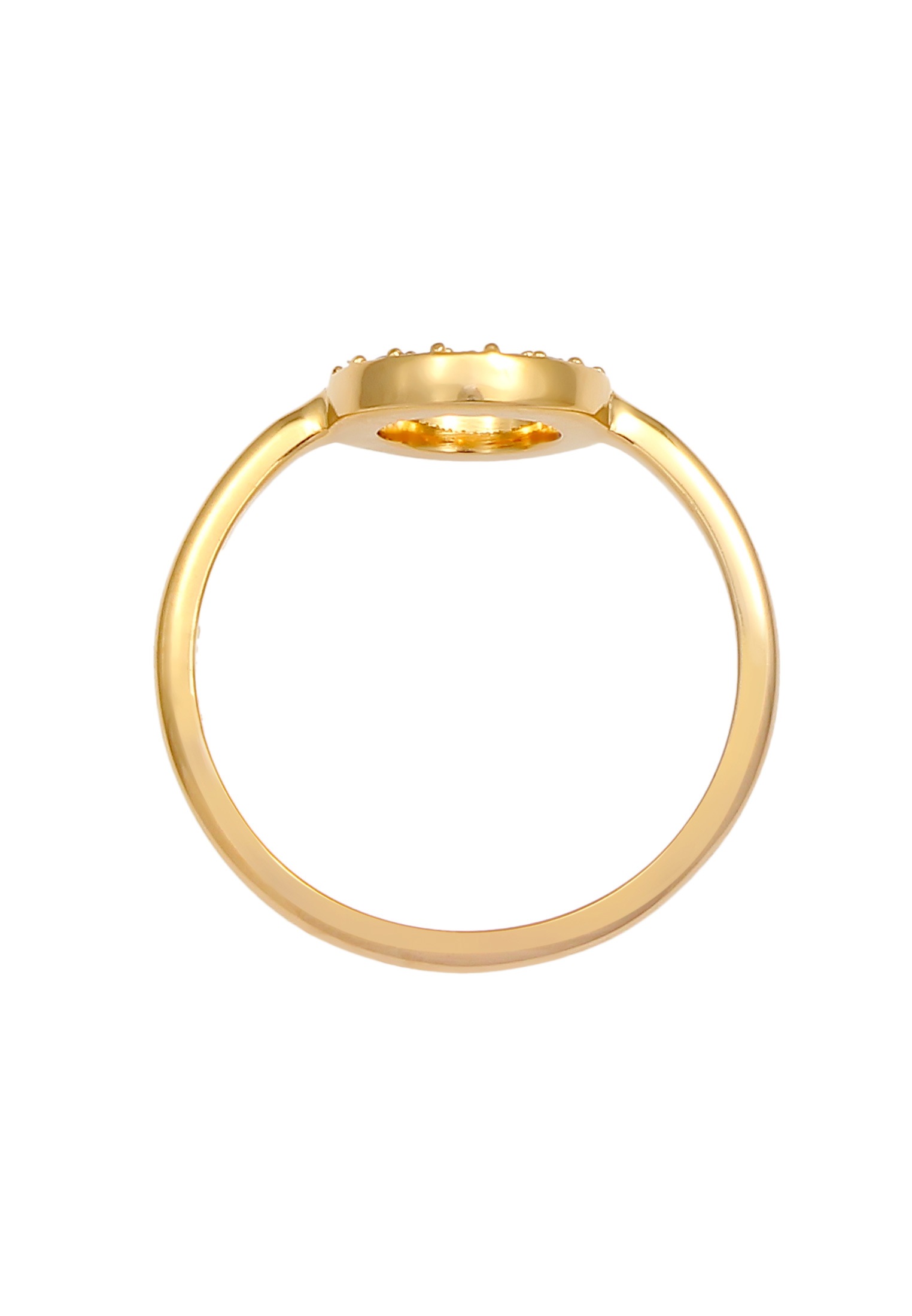 Elli Silberring »Ring Kreis Rund Kristalle 925 Silber«