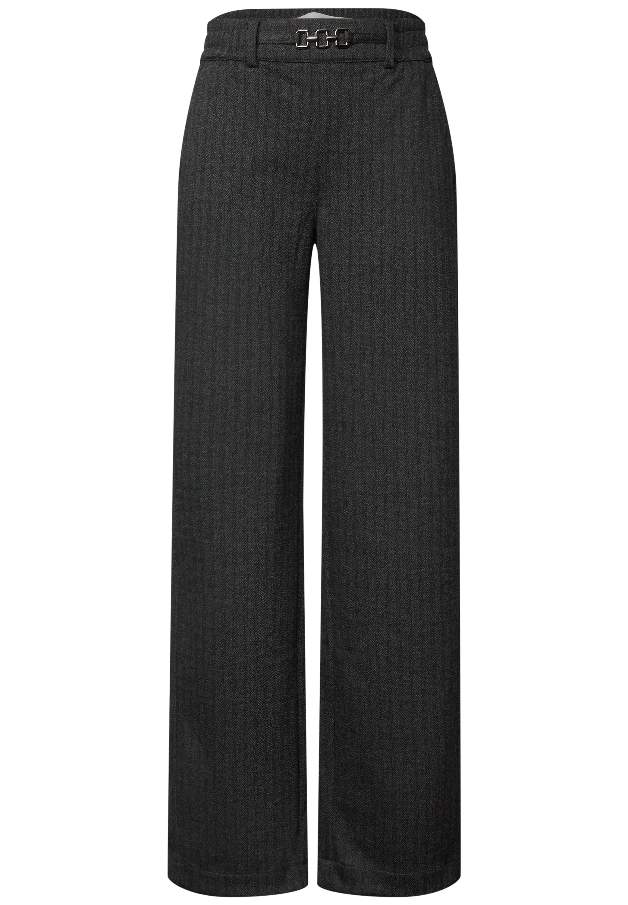 STREET ONE Stoffhose »Style Amalia«  Straight Leg Hose mit Fishbone-Muster