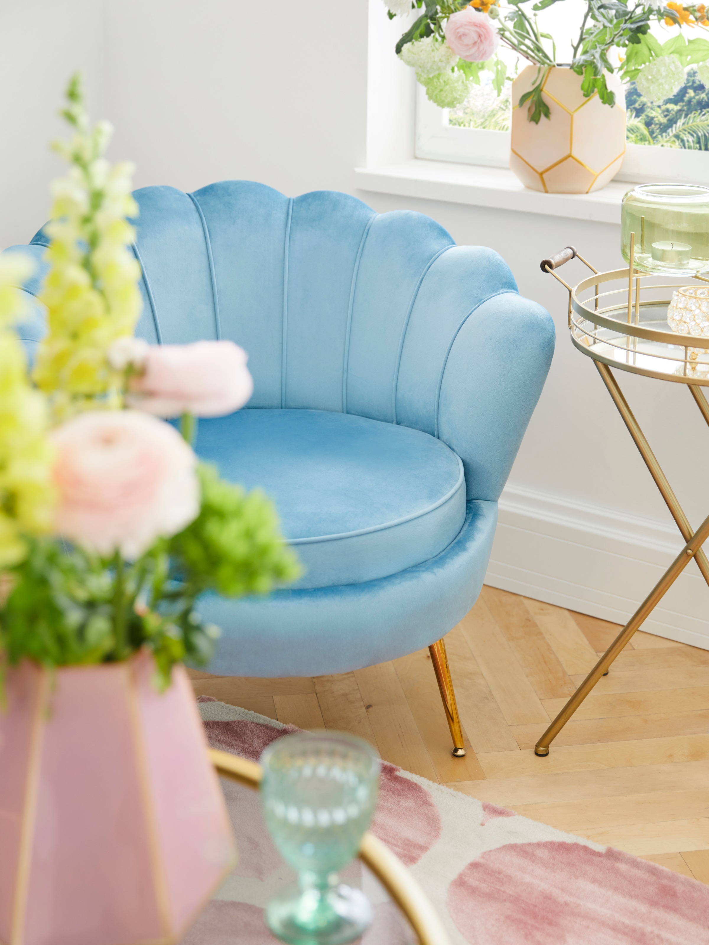 SalesFever Loungesessel »Clam - Design Cocktailsessel« Prachtvoll extravagantes Design im Muschel-Look