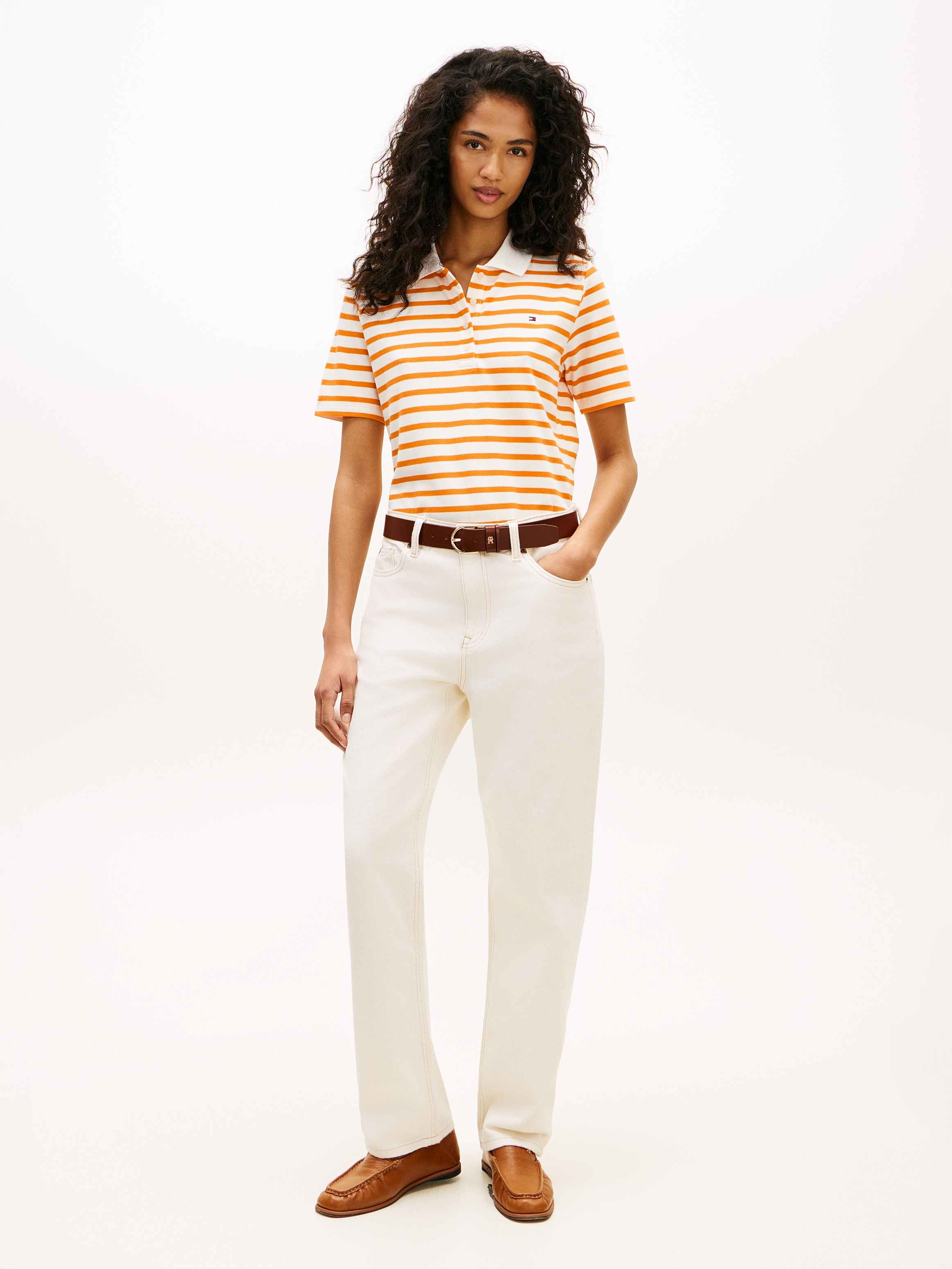 Tommy Hilfiger Poloshirt »1985 REG PIQUE POLO« mit Logo-Stickerei, Seitenschlitze, Regular Fit