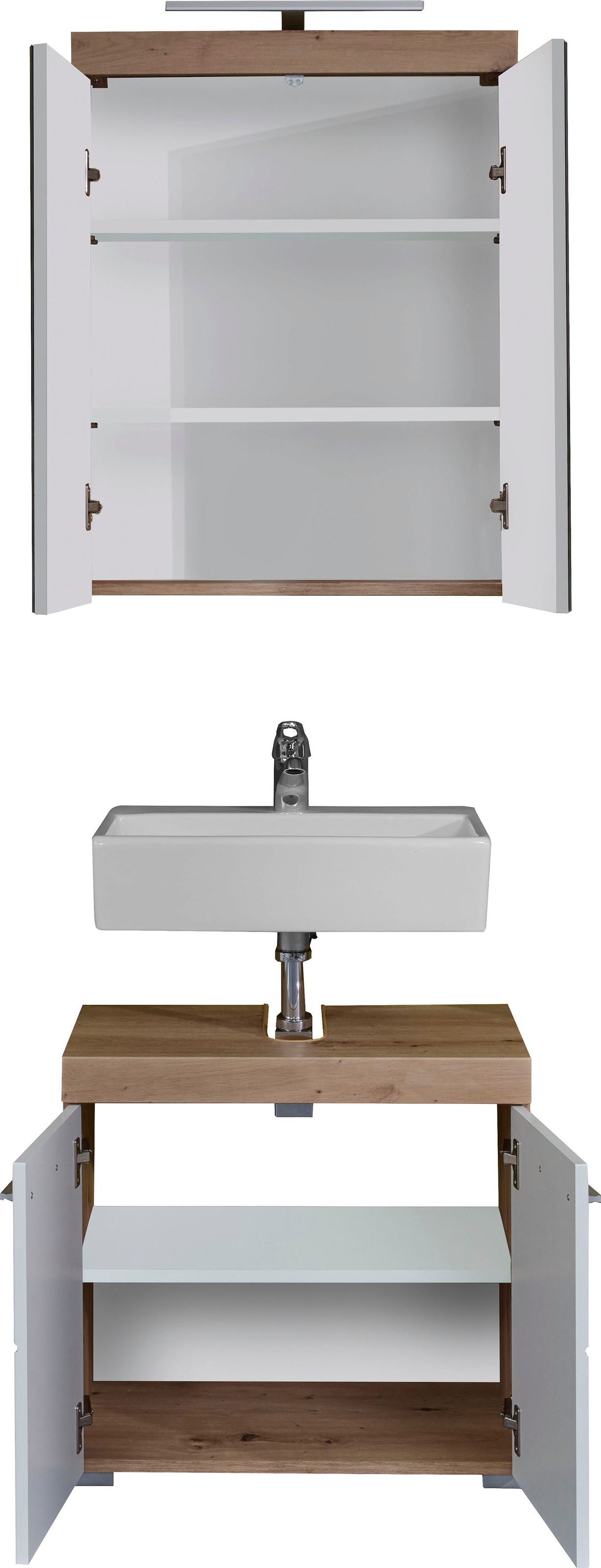 INOSIGN Badmöbel-Set »Avena«, (Set, 2 St.), Badezimmermöbel - Waschbeckenunterschrank und Spiegelschrank