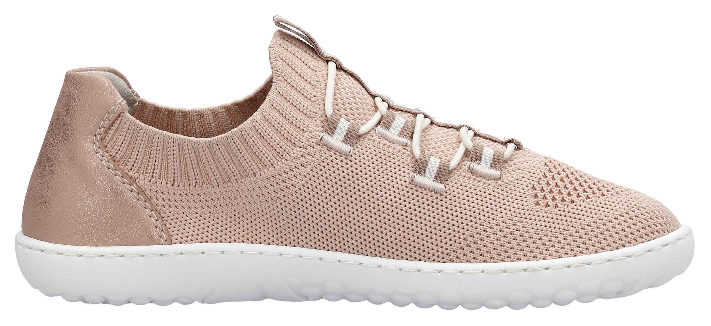 Rieker Slip-On Sneaker »Barfußschuh«, Slipper, Freizeitschuh, Halbschuh mit elastischem Strickschaft