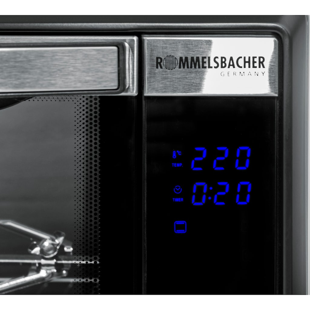 Rommelsbacher, Minibackofen »Elektronik Back & Grill Ofen BGE 1580/E«, Grill