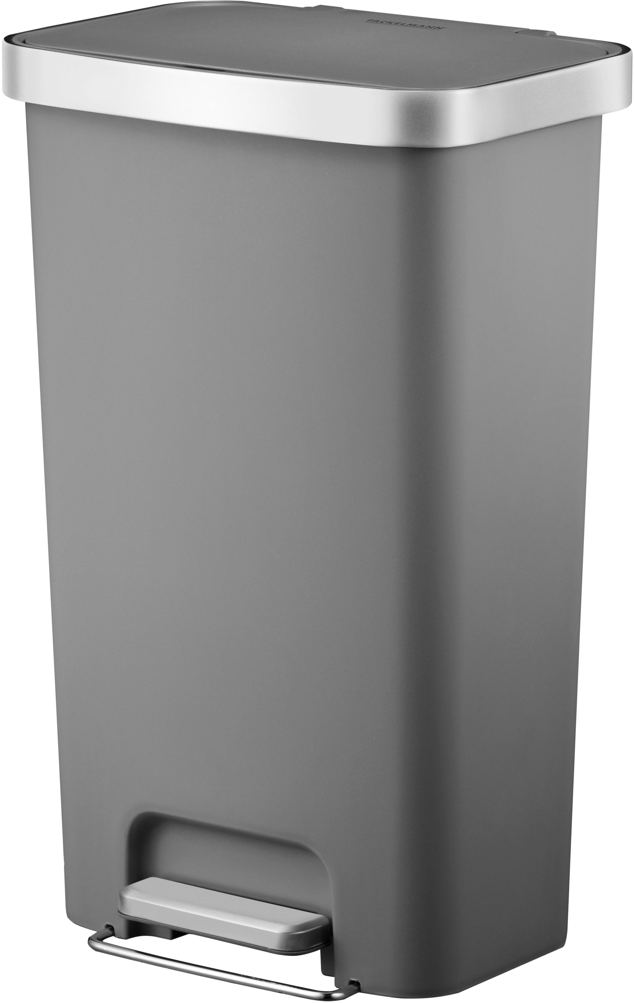 FACKELMANN Mülleimer »SEATTLE, Pedal-Abfalleimer 45L« 1 Behälter stilvoller Mülleimer mit Soft-Close System & robustem Pedal