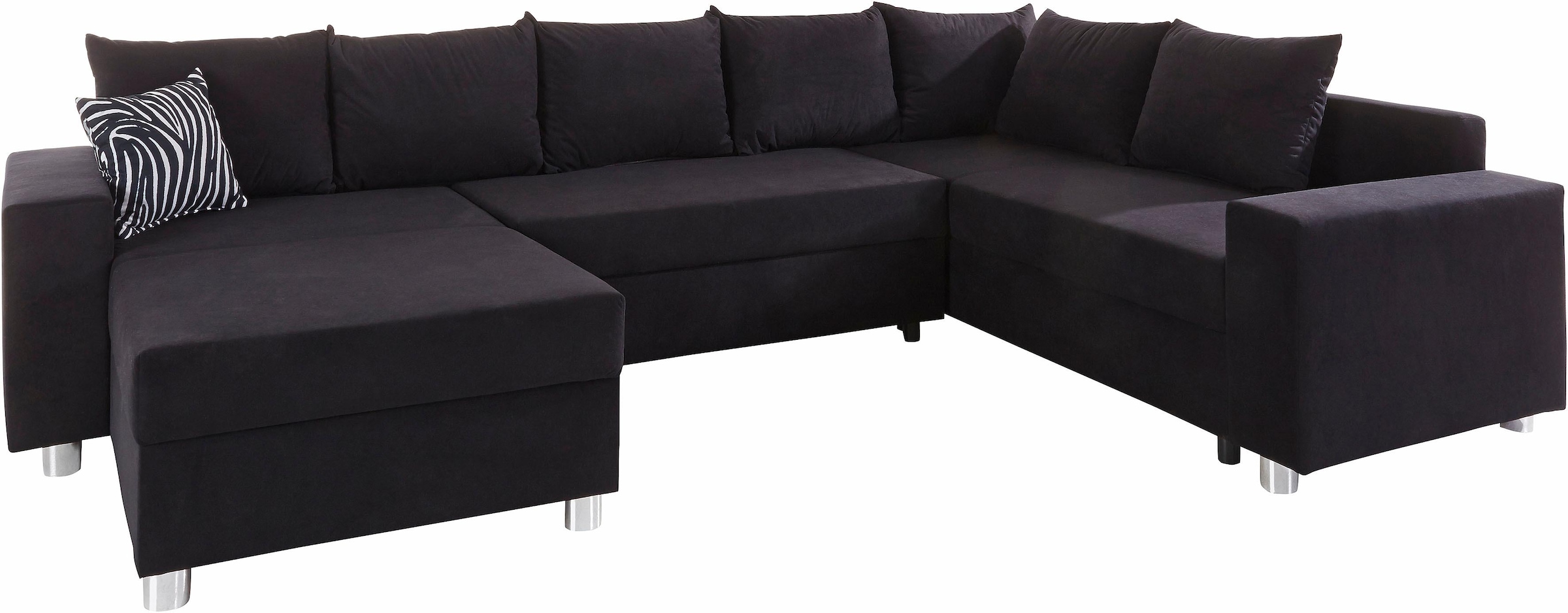 COLLECTION AB Wohnlandschaft »Paris U-Form«, mit Federkern, wahlweise mit Bettfunktion und Bettkasten