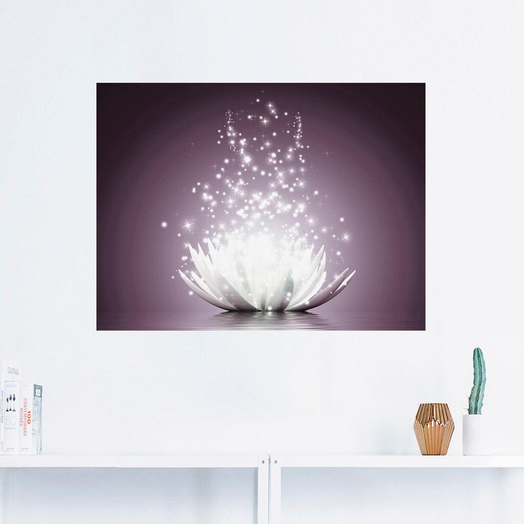 Artland Wandbild »Magie der Lotus-Blume«, Blumen, (1 St.)