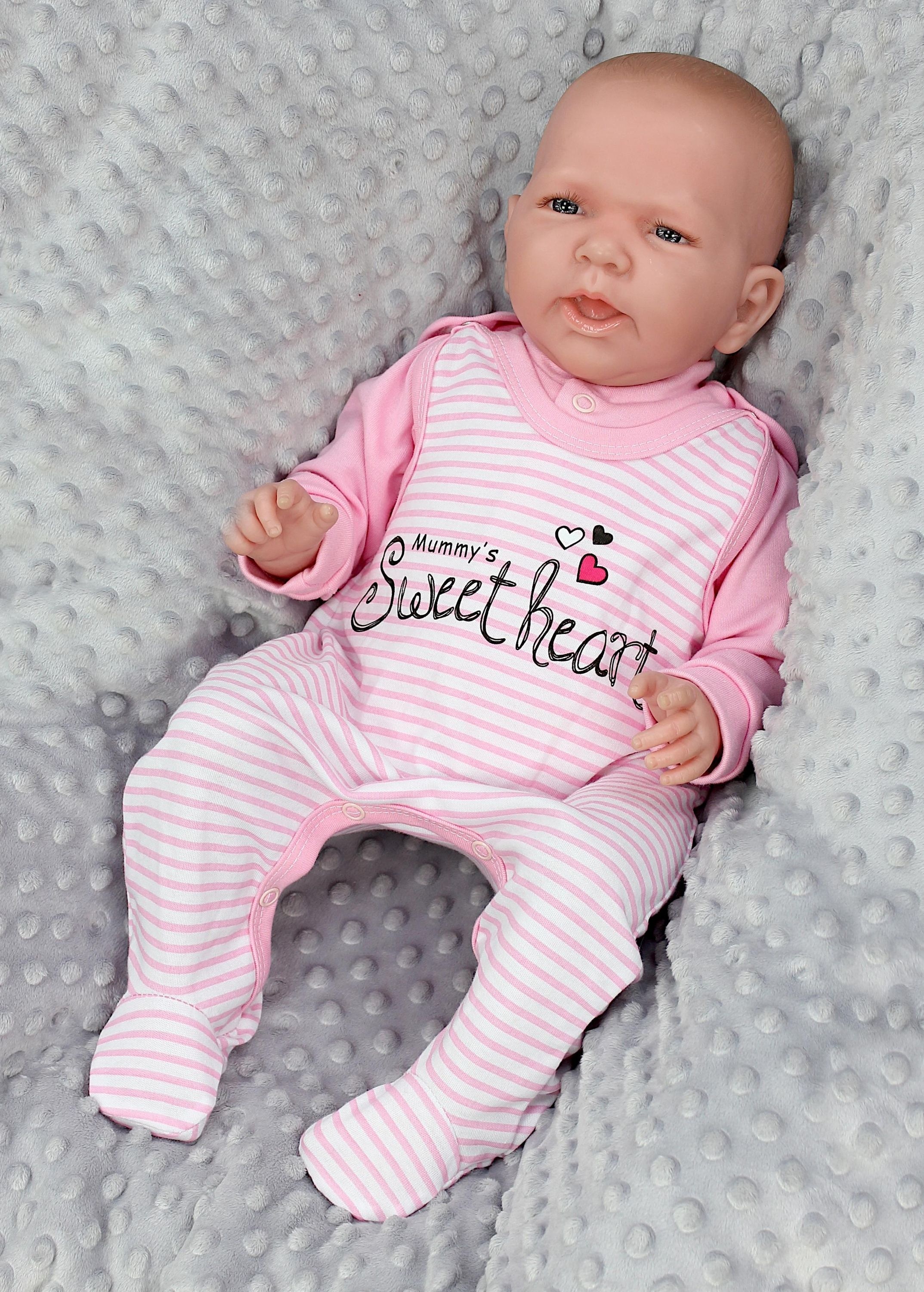TupTam Strampler »Set Baby Unisex Strampler-Set mit Aufdruck Spruch 2-tlg«