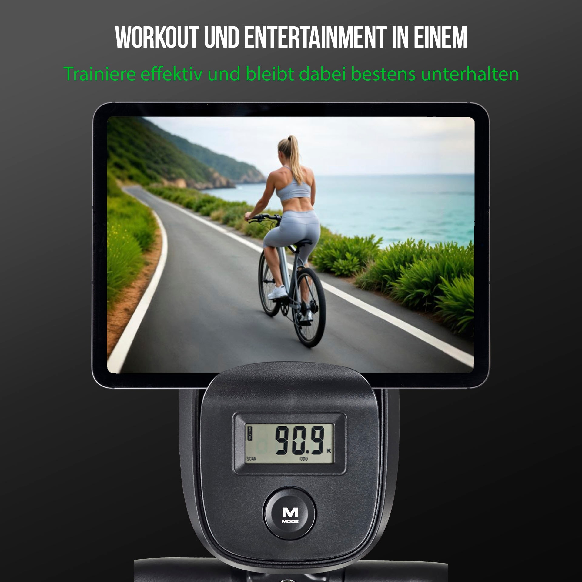 Christopeit Sport® Heimtrainer »Heimtrainer Active« 110 kg max. Benutzergewicht, Fahrrad, 14 Widerstandsstufen