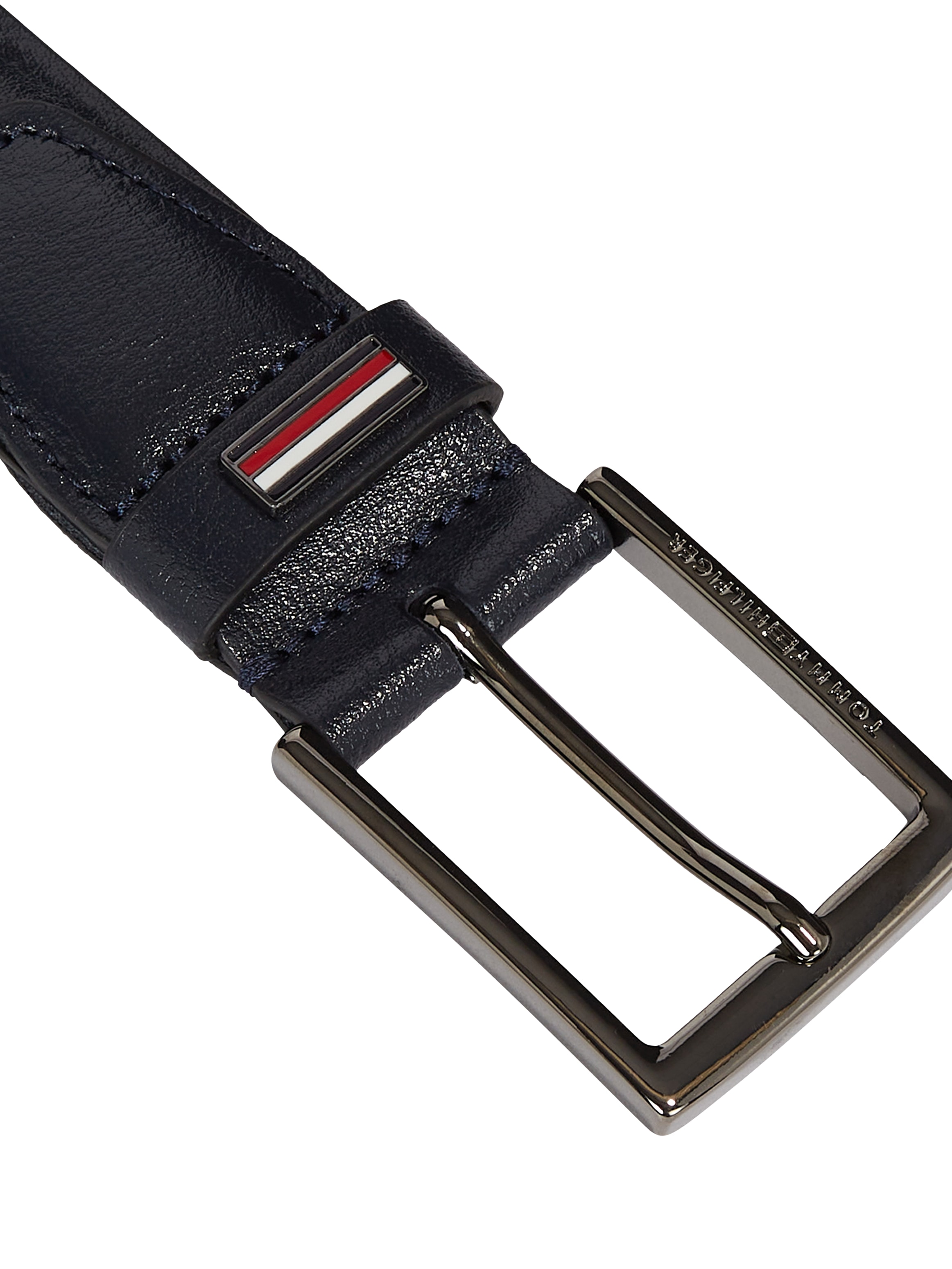 Tommy Hilfiger Ledergürtel »BUSINESS 3.5«, mit Metall-Label am Verschluss