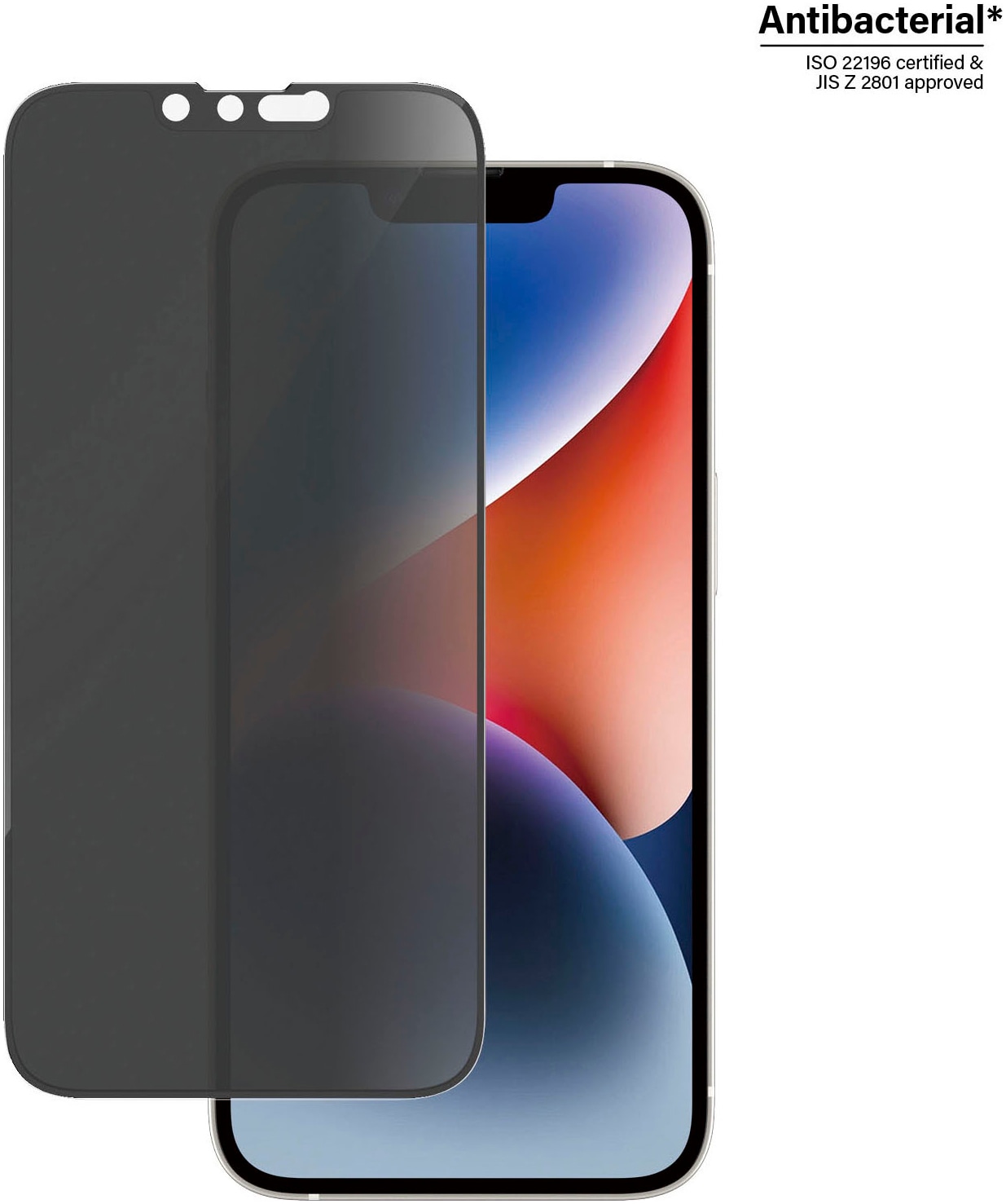 PanzerGlass Displayschutzglas »Privacy Apple iPhone 14/13/13 Pro - Ultra-Wide Fit inkl. EasyAligner«, für Apple iPhone 13-Apple iPhone 13 Pro-Apple iPhone 14, (Set, Displayschutz mit Installationshilfe EasyAligner)