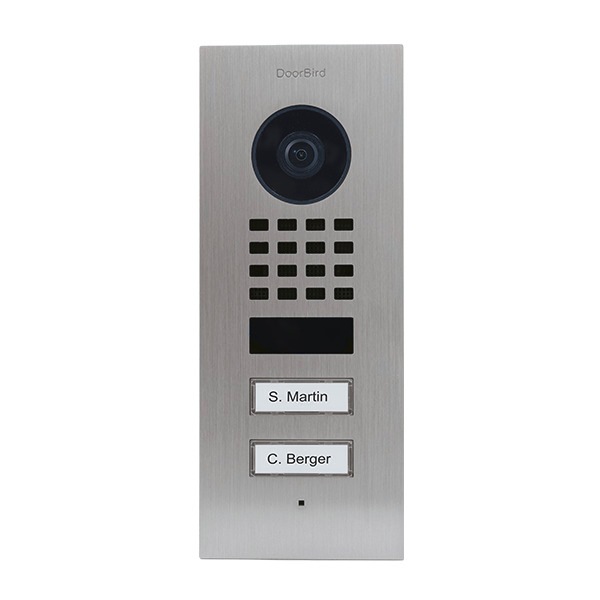 DoorBird Smart-Home-Zubehör »D1102V IP Vid. Türst. V2A Edels. 2Ruftasten Unterputz«