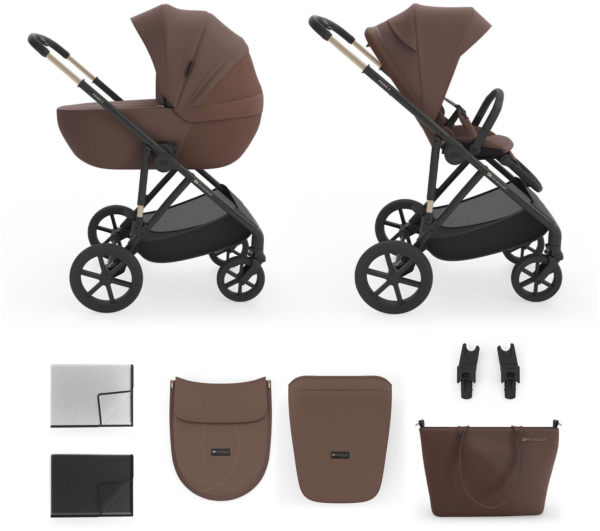 Kinderkraft Kombi-Kinderwagen »PRIME 3 2in1« 22 kg