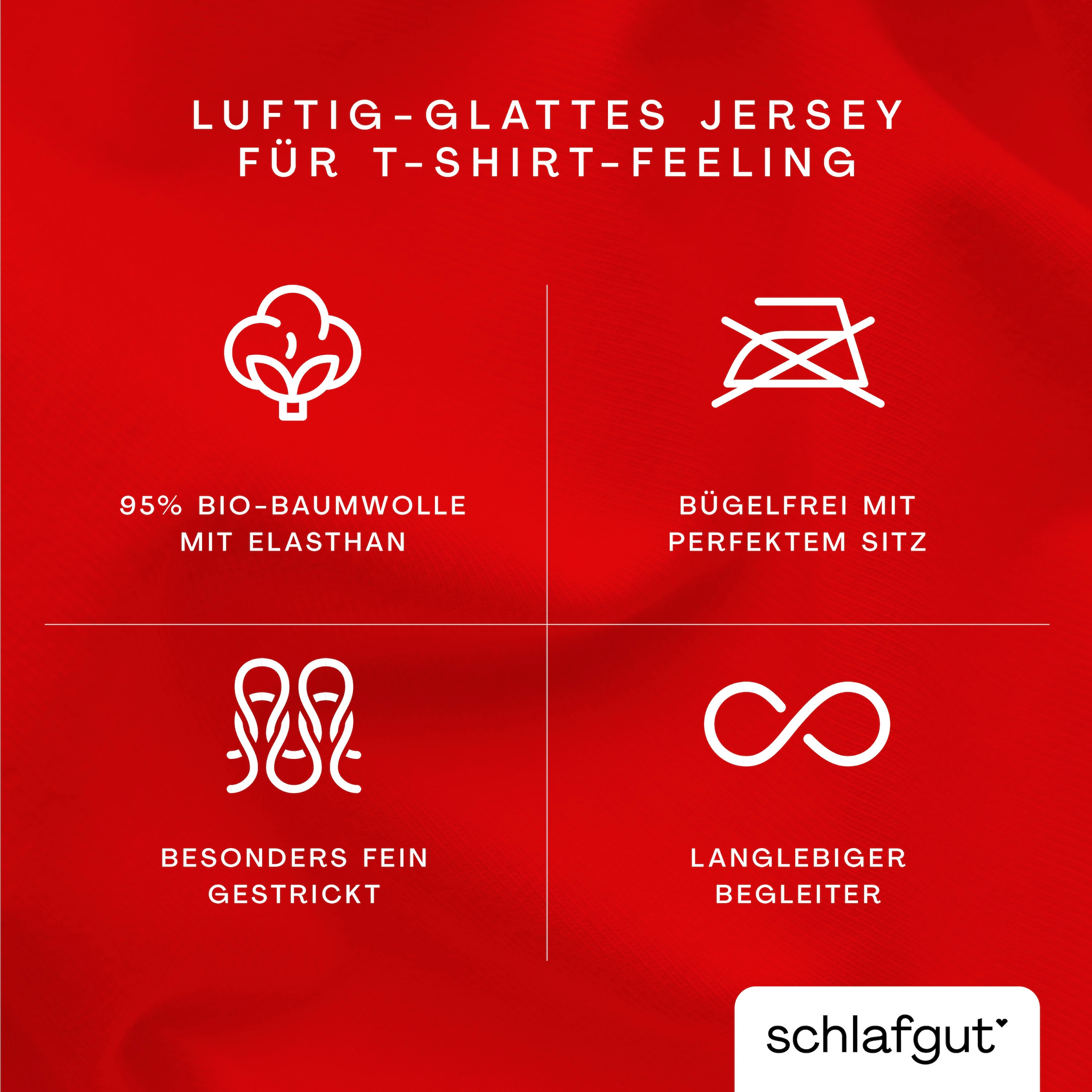 Schlafgut Bettbezug »Premium Bettbezug Knitted Jersey (1 St)« Ton-in-Ton Reißverschluss, Bio-Baumwolle mit Elasthan, Uni, OEKO Tex