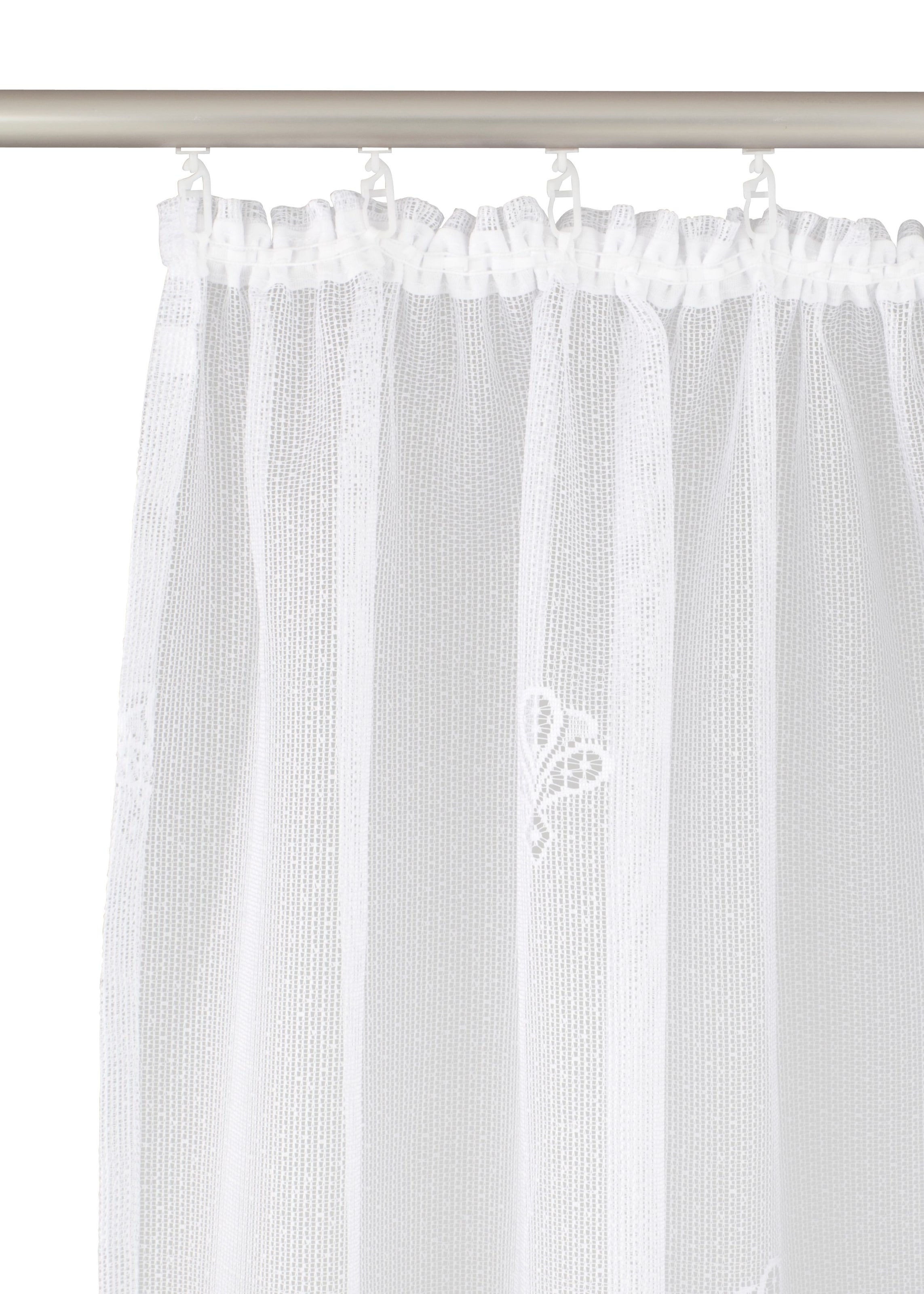 Weckbrodt Gardine »Aletta« Kräuselband 1 Stk. tlg. Jacquard, strukturiert, halbtransparent, Allover,Motiv, Bordüre, Store