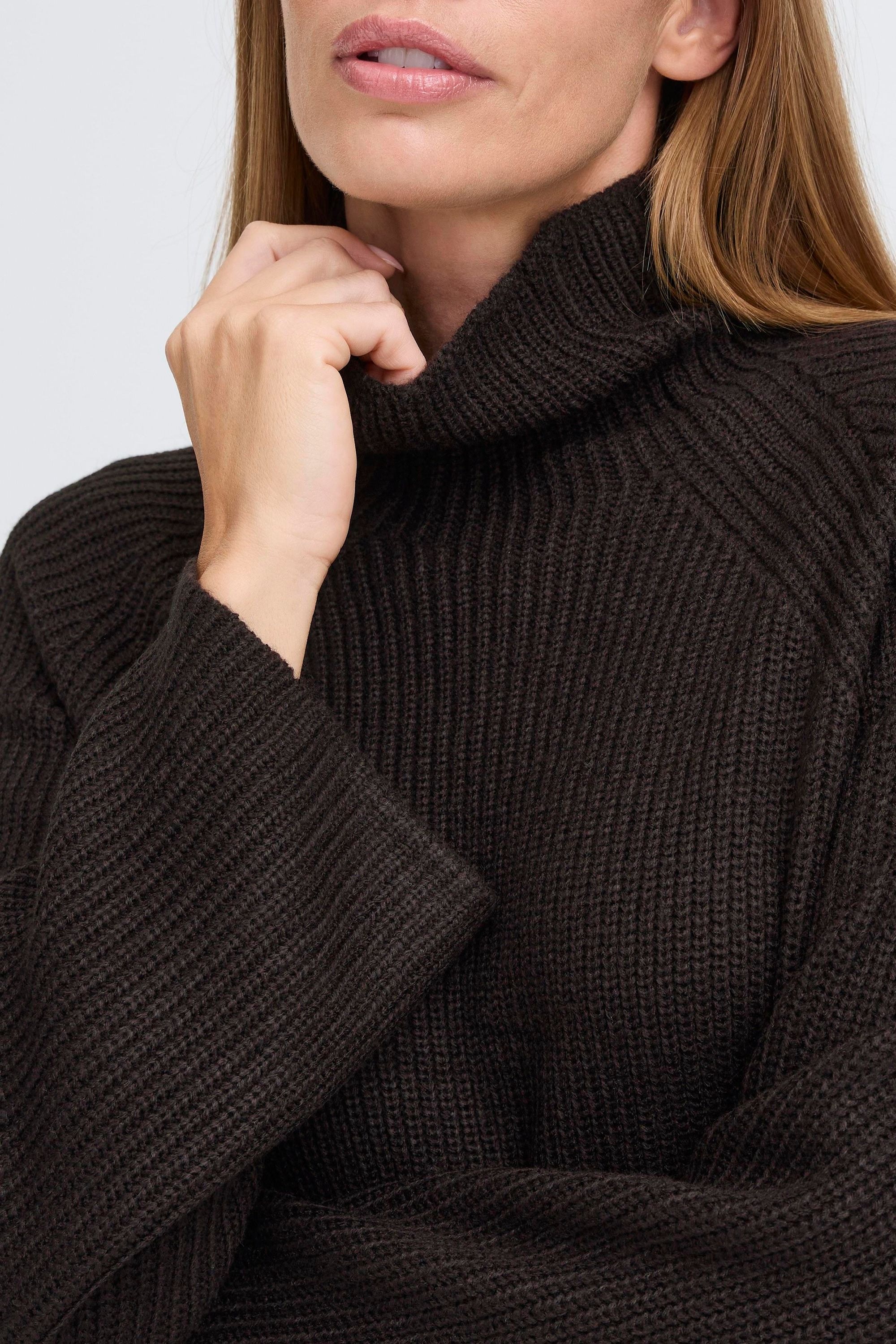 OXMO Strickfleece-Pullover »Strickpullover OXBMMNELLY TURTLENECK«