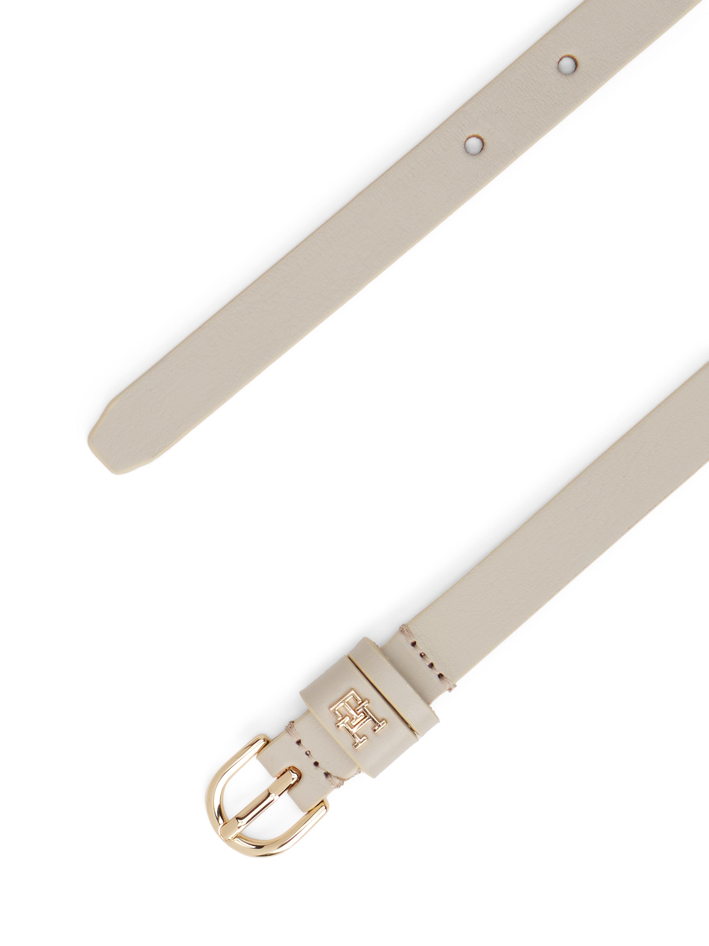 Tommy Hilfiger Ledergürtel »ESSENTIAL EFFORTLESS GOLD«, 1,5 cm breit, ovale Einfachdornschließe, Damengürtel