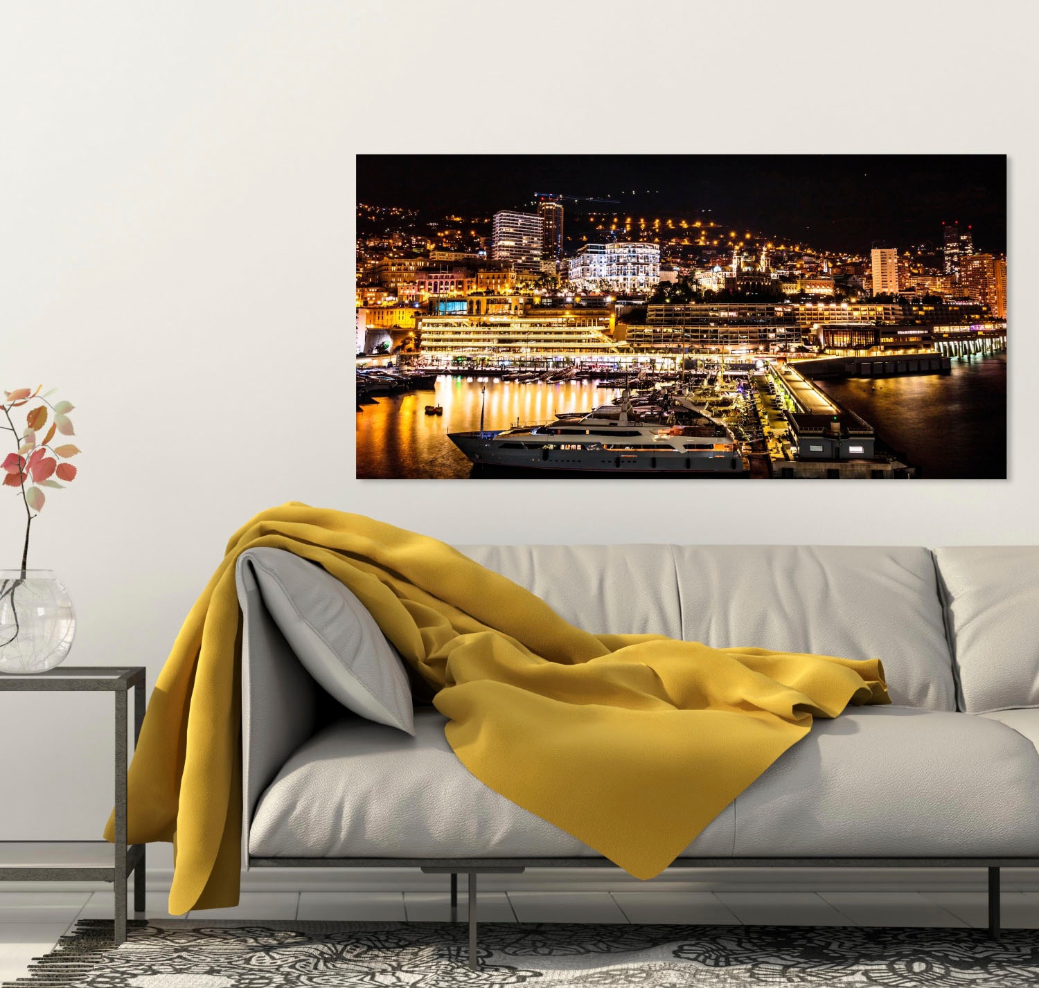 queence Acrylglasbild »Hafen« Boote & Schiffe | Gebäude | Skyline | Städte Fine Art-Print in Galeriequalität