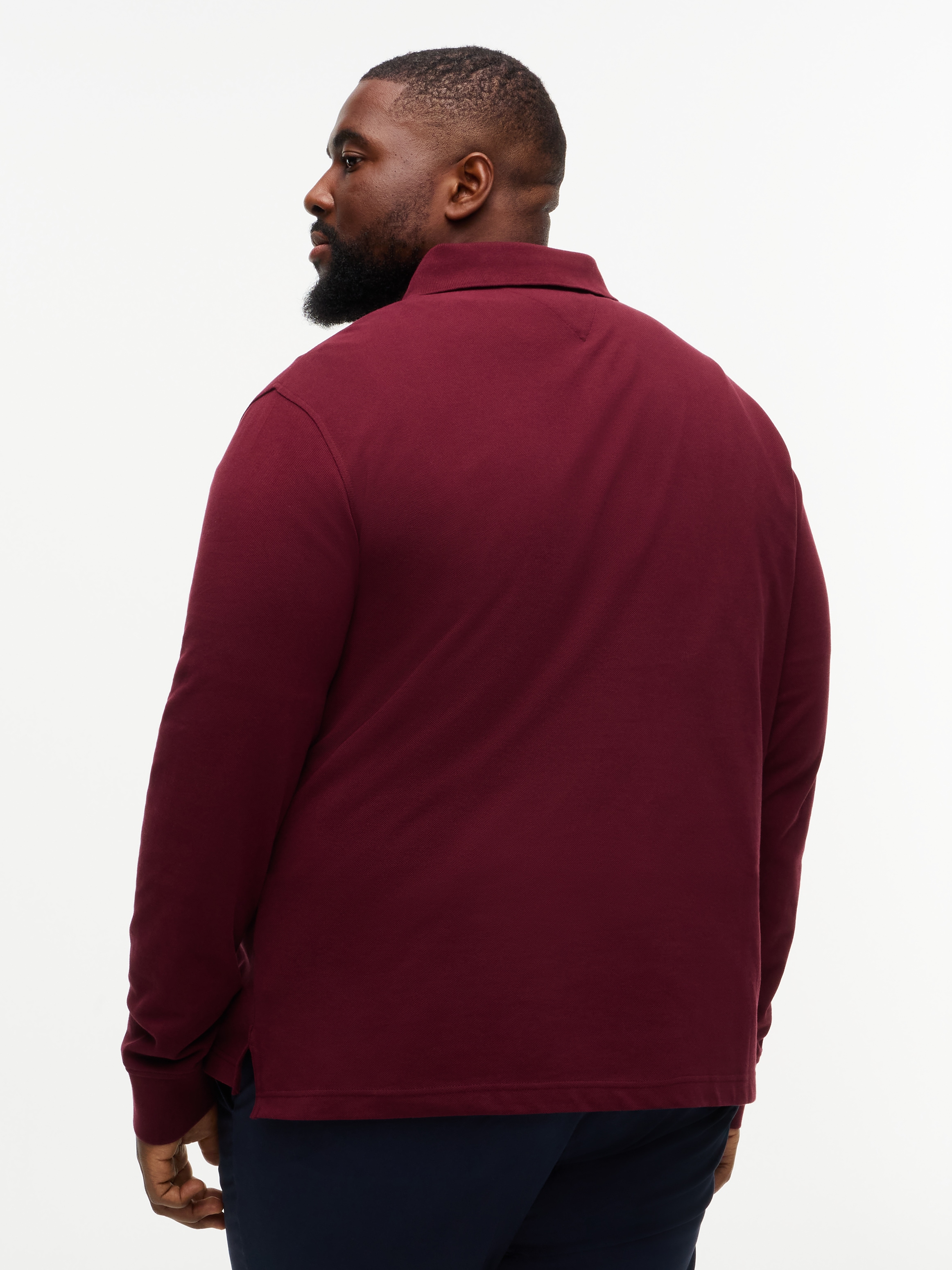 Tommy Hilfiger Big & Tall Langarm-Poloshirt »BT-1985 REGULAR LONGSLEEVE« Große Größen, Stretch-Pique