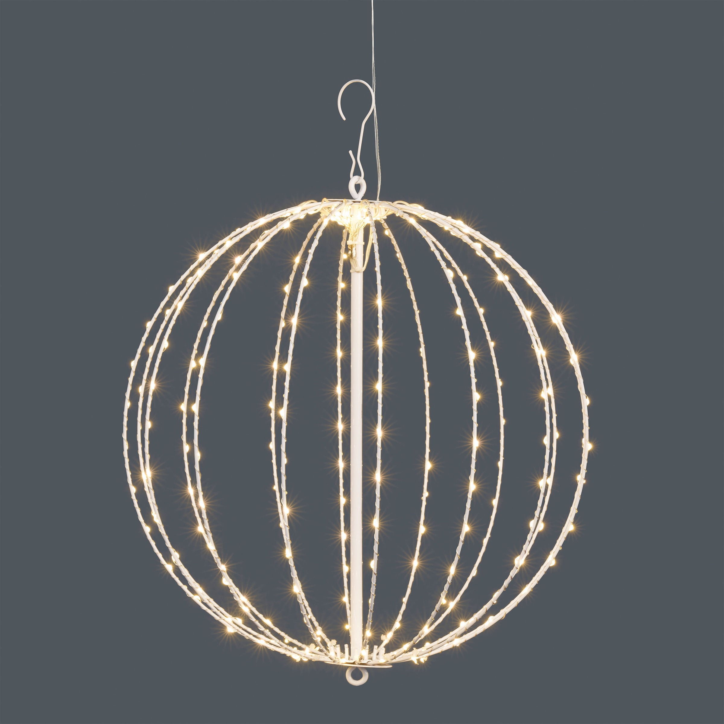 OTTO home LED Kugelleuchte »LED-Leuchtkugel THALLIA« LED-Modul 1 Stk. Warmweiß 6/18-h Timer, IP44, 5 m Zuleitung