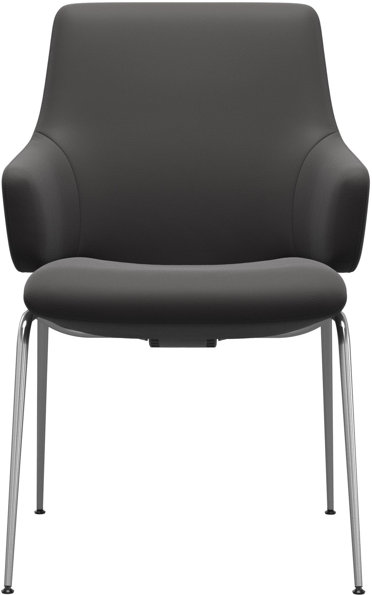 Stressless® Polsterstuhl »Laurel«, Leder PALOMA, Low Back mit Armlehne, Größe L, mit Beinen aus Stahl in Chrom glänzend