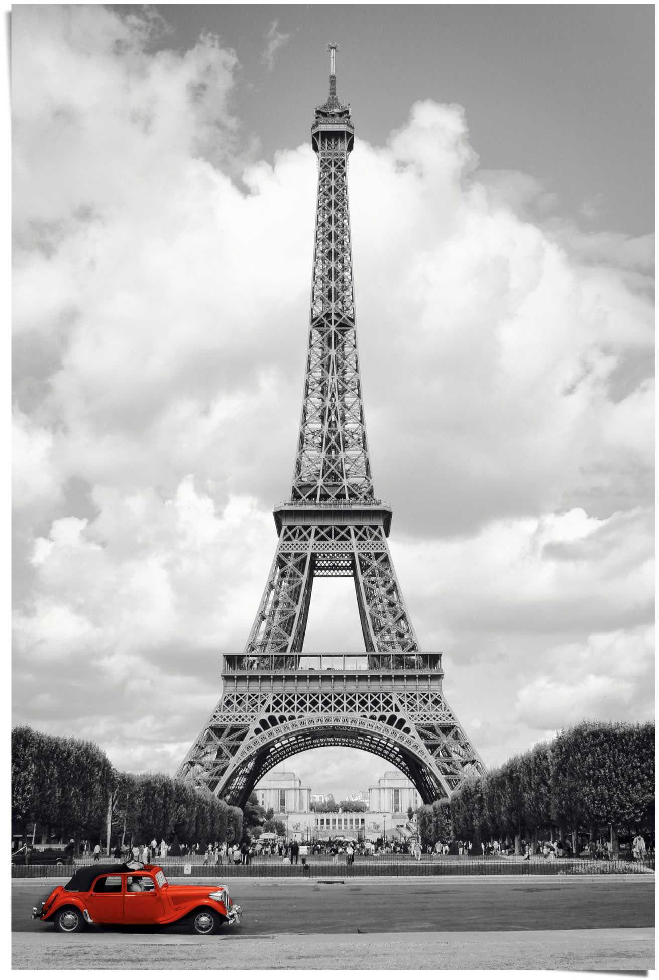 Reinders! Poster »Paris kaufen (1 Auto«, Rotes St.) Rechnung auf