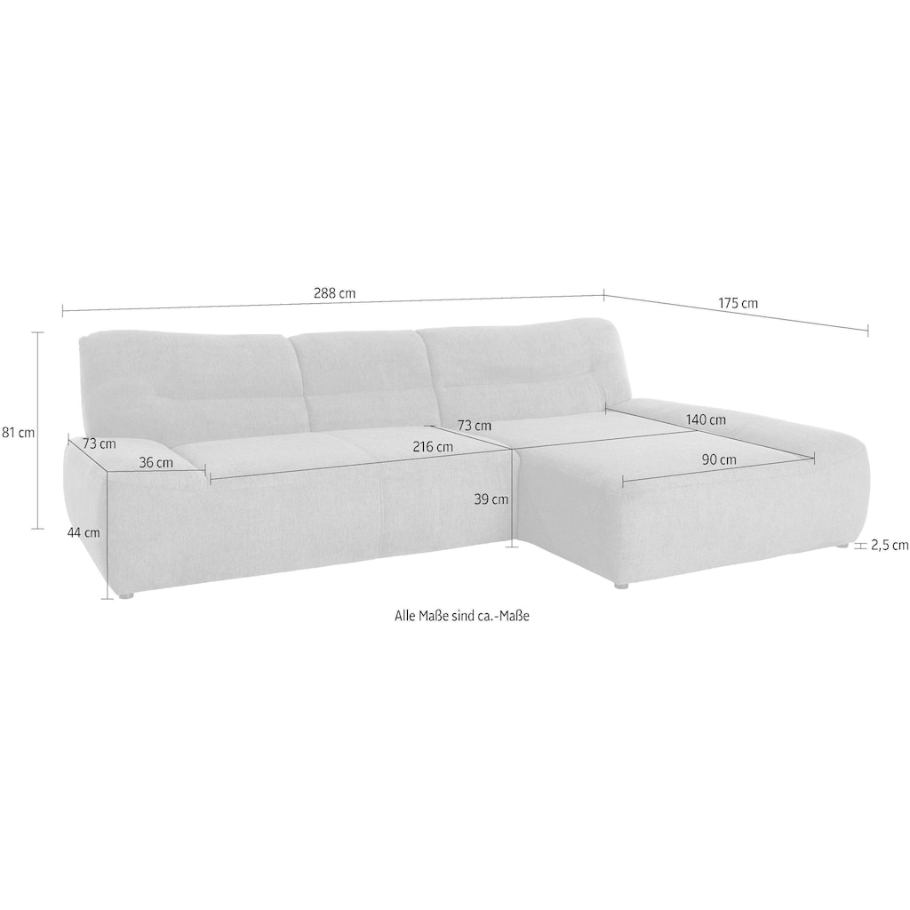 DOMO collection Ecksofa »Cesena«