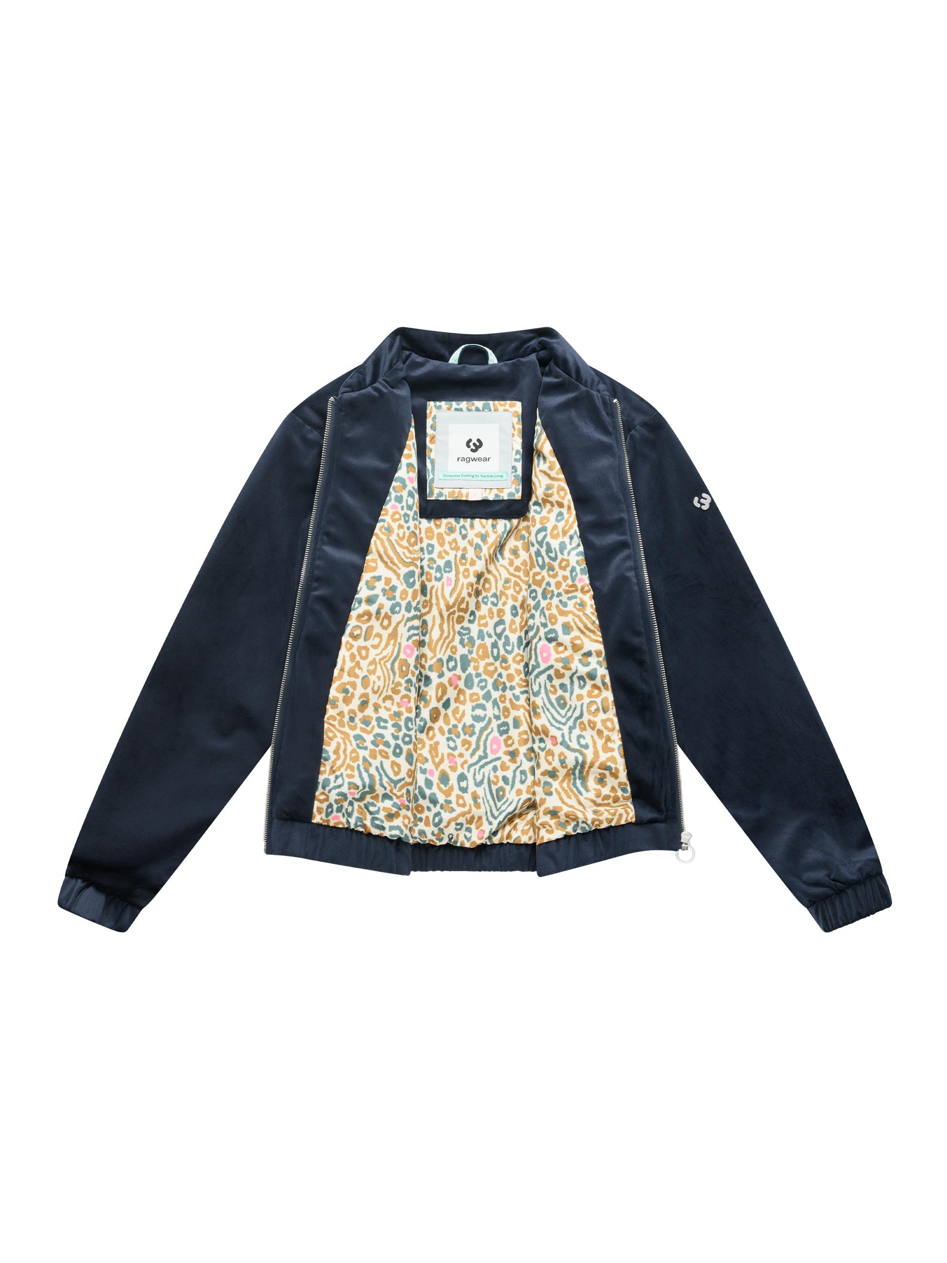 Ragwear Bomberjacke »Bomberjacke Velvetie« ohne Kapuze Modische Blousonjacke aus kuscheligem Samt