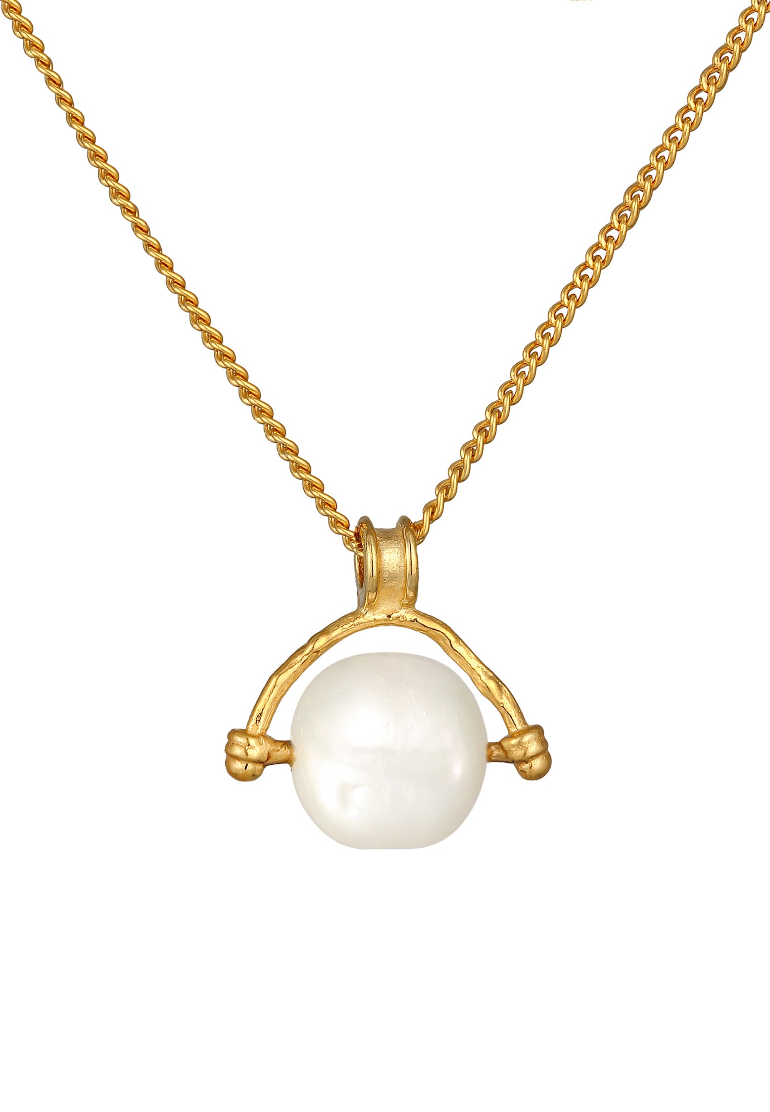 HAZE & GLORY Kette mit Anhänger »Halskette Süsswasserperle - Deep Sea 925 Silber«