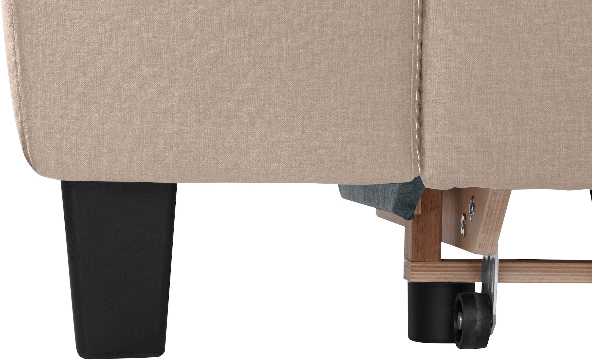 COTTA Polstergarnitur »Morven L-Form« Set,  Set bestehend aus: Ecksofa mit Kopfteilverstellung & Hocker