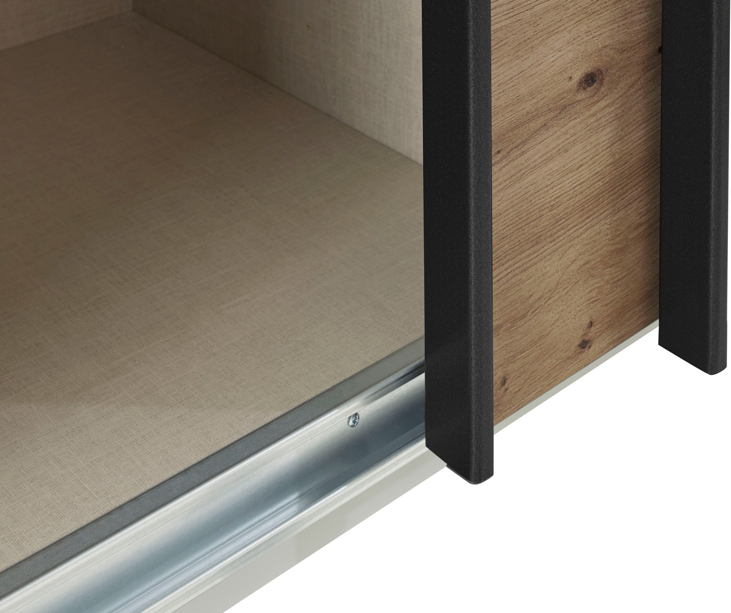 rauch Schwebetürenschrank »Kleiderschrank Schrank Garderobe TOPSELLER OTELI inkl. Inneneinteilung« Breiten 203/271/315/360 cm Höhen 210/229 cm,  mit 3 Innenschubladen sowie zusätzlichen Einlegeböden MADE IN GERMANY