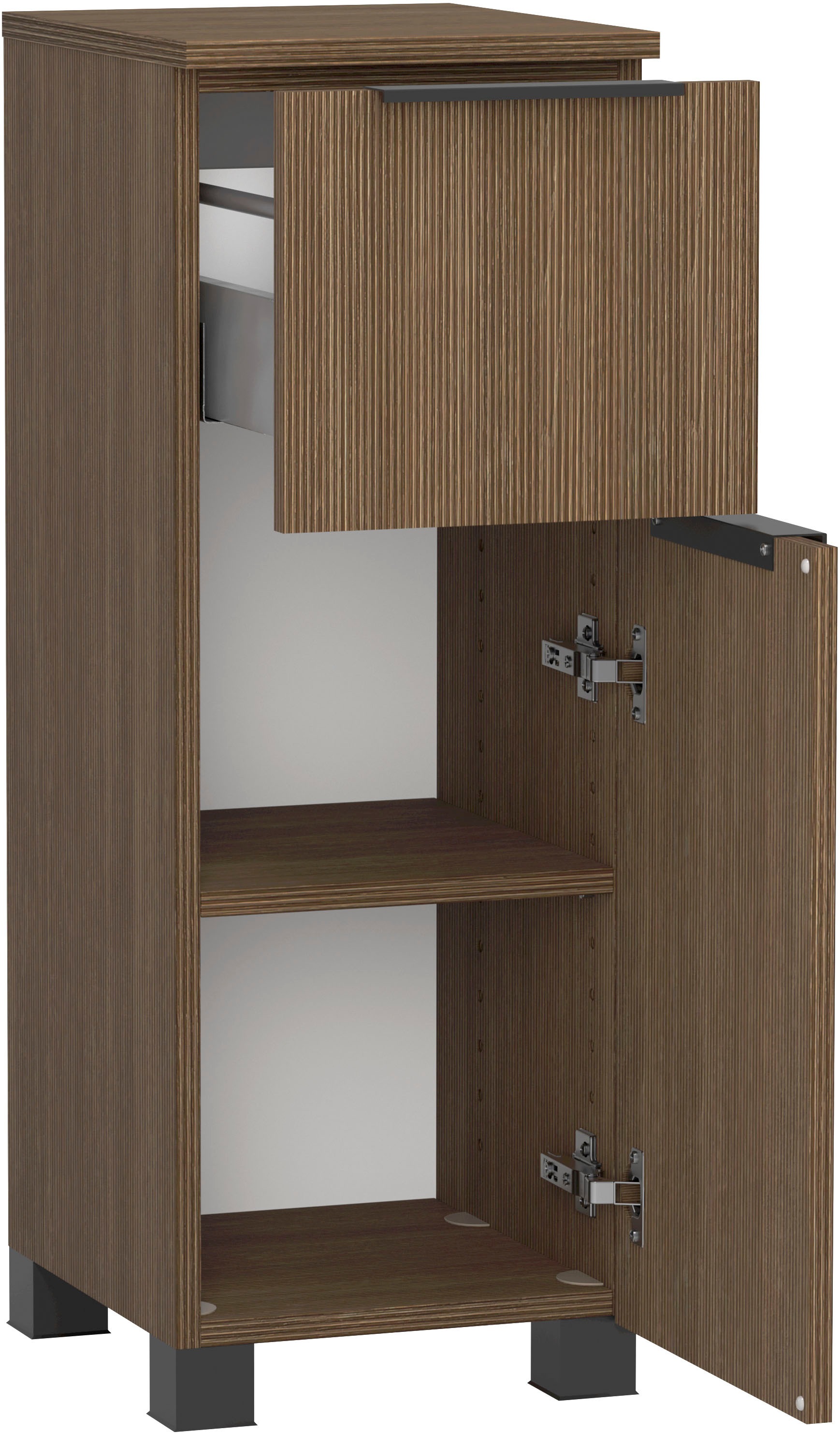 welltime Unterschrank, Welltime, B 30 cm, reversibel, gedämpfte Scharniere & Softclose-Fkt.