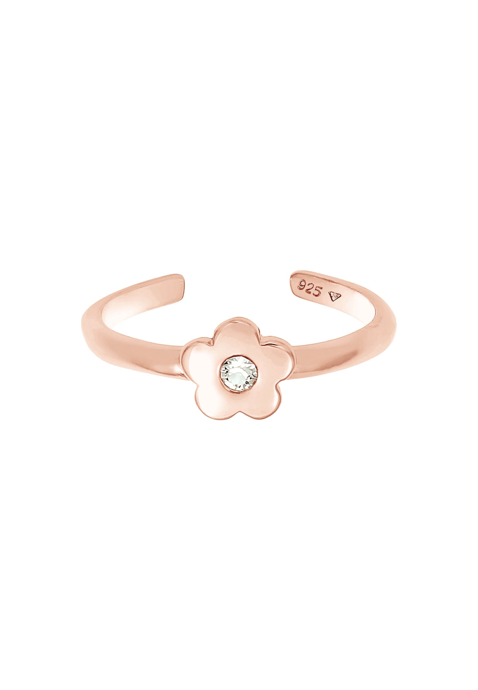 Elli Fingerring »Ring Kinder Blume Kristall 925 Silber«
