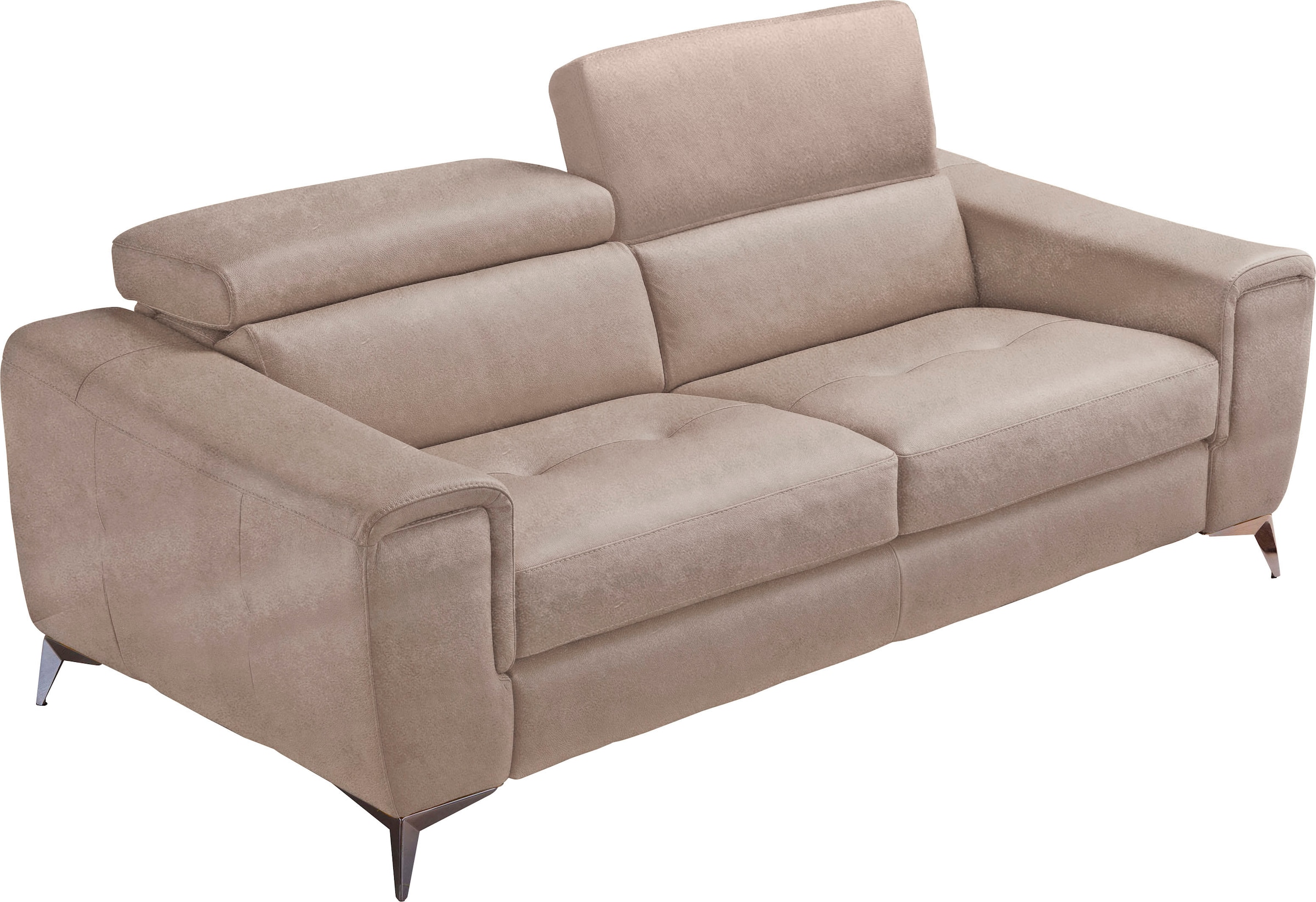 Egoitaliano Schlafsofa »Francine, Designsofa, Loungesofa mit Dauerschlaffunktion, Bettfunktion«, hochwertiger Metallbettrahmen & Matratze, Kopfteil manuell verstellbar