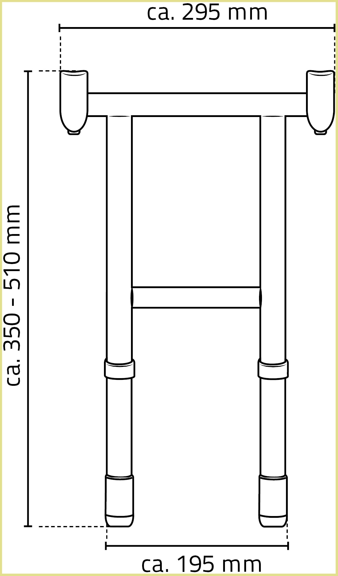 Ridder Duschklappsitz »Pro«, XL-Adapter für Duschklappsitz