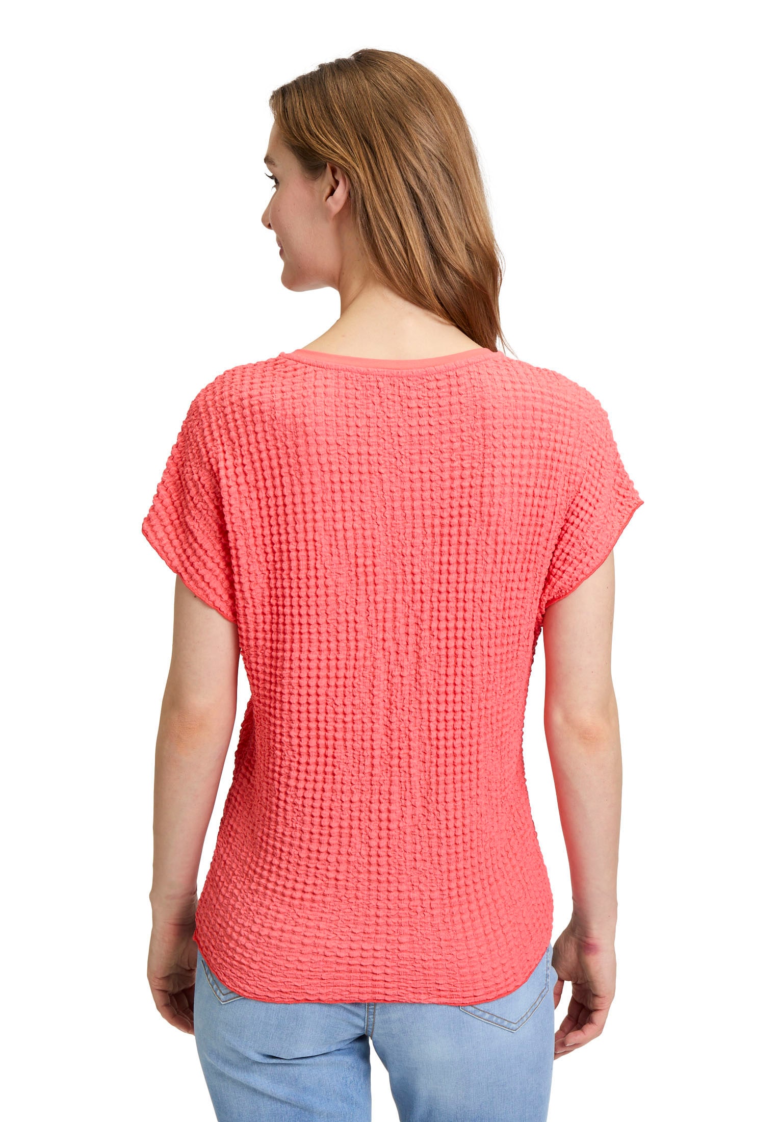 Betty Barclay Kurzarmshirt »Strukturshirt mit U-Boot-Ausschnitt«