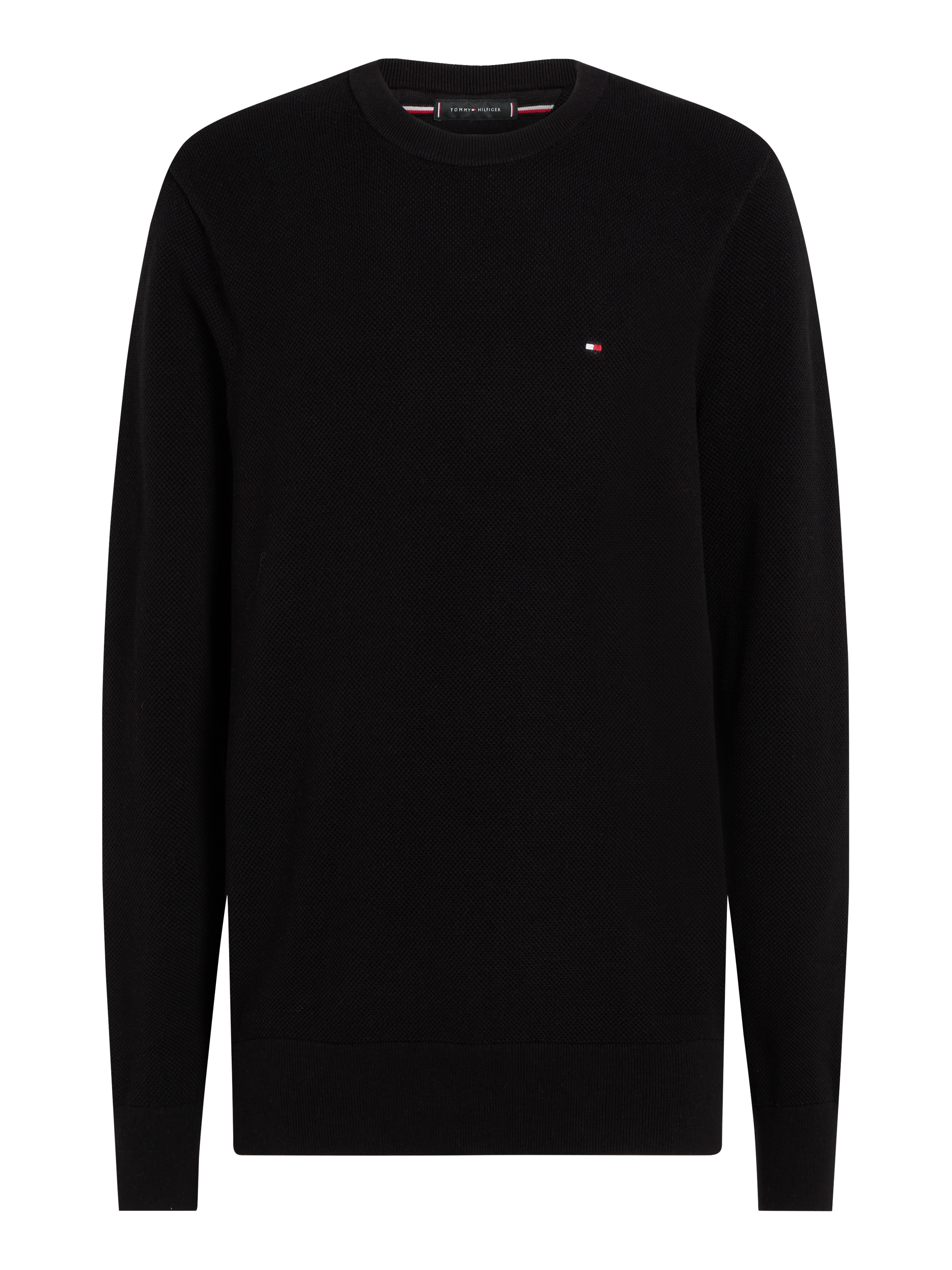 Tommy Hilfiger Rundhalspullover »ESSENTIAL STRUCTURE CREW NECK«, mit feiner Struktur