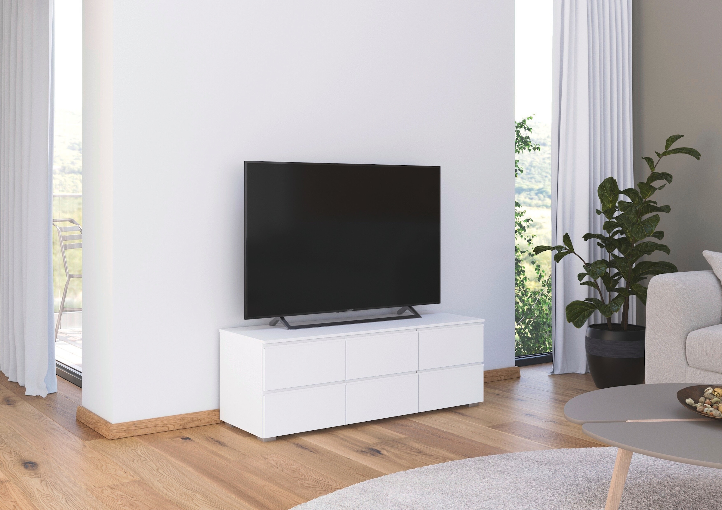 rauch TV-Board »Sideboard Kommode Lowboard TV-Schrank MAINZ« Breite 80 oder 120 cm,  praktische und geräumige Schubladen MADE IN GERMANY