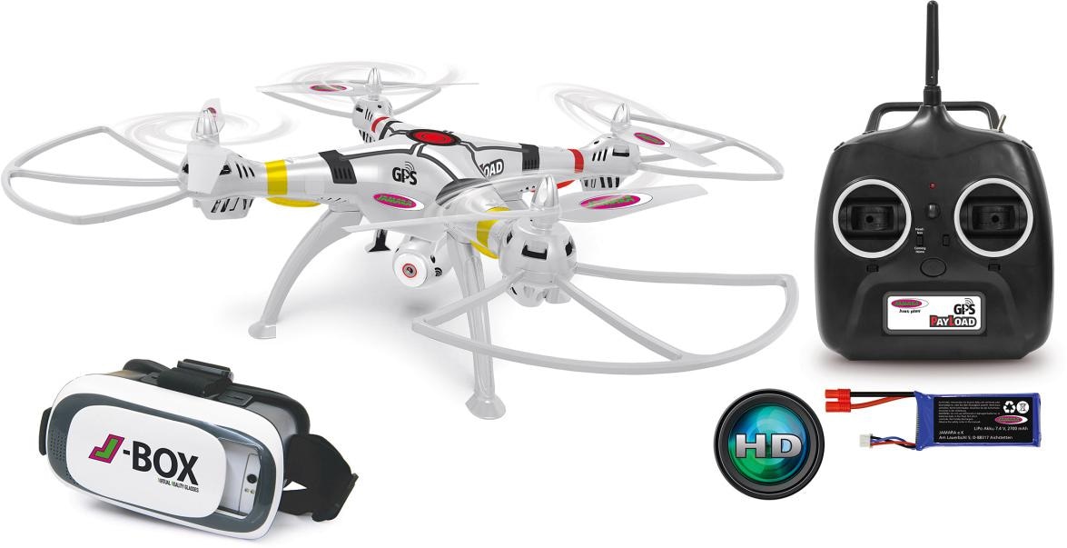 RC-Quadrocopter »Payload GPS VR Drone Altitude HD«, (Set, Komplettset), mit Kamera