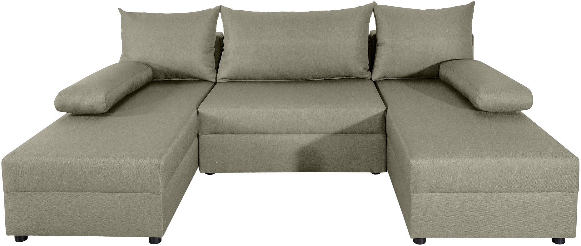 COLLECTION AB Wohnlandschaft »Pico U-Form«, Wohnlandschaft,2 X Ottomane,Polyätherschaum Polsterung