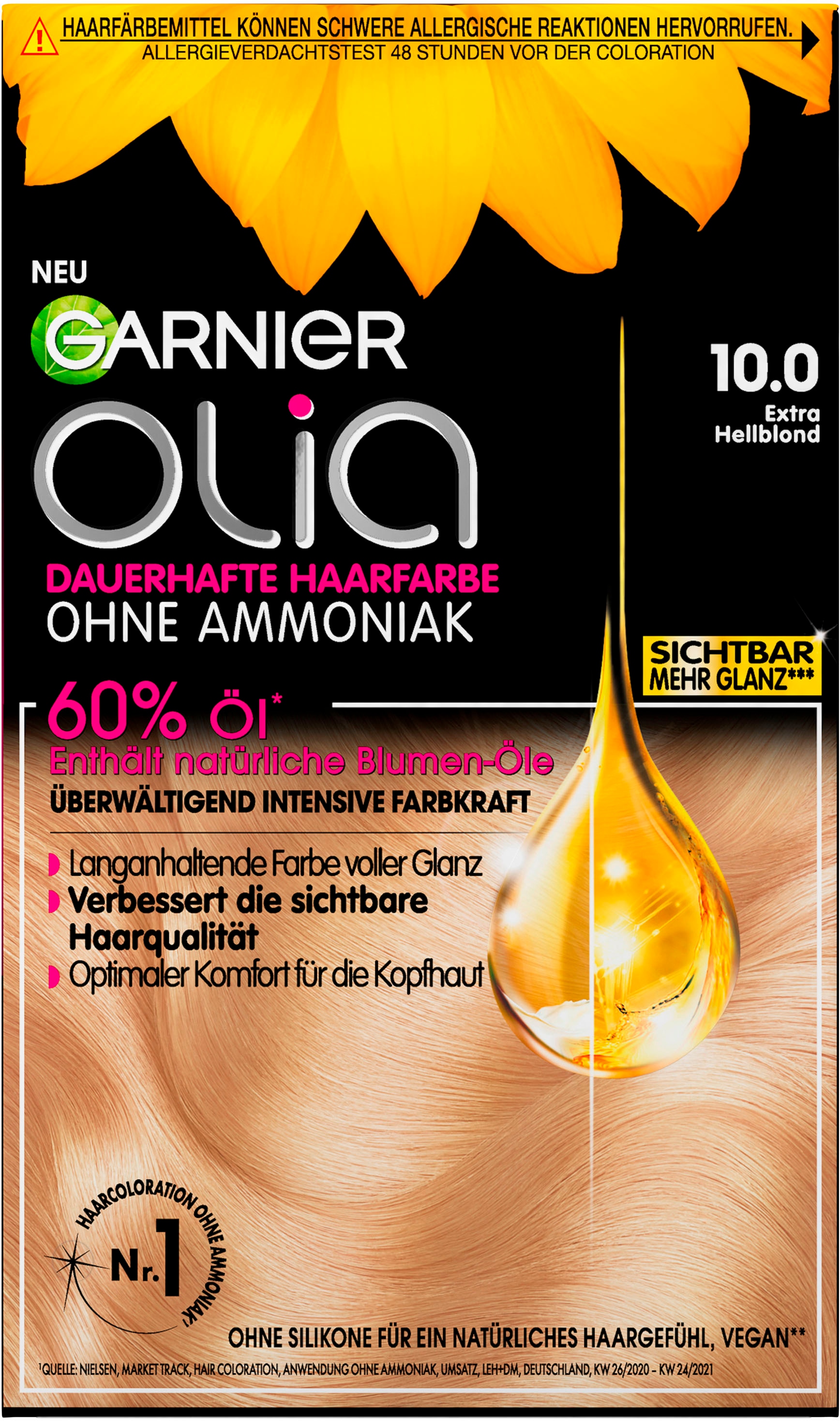 Olia Haarfarbe«, | tlg.), »Garnier Coloration (Set, UNIVERSAL 3 GARNIER Ölbasis dauerhafte bestellen