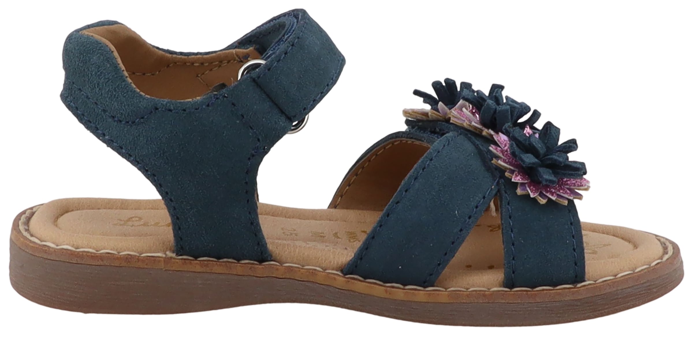 Lurchi Sandale »Loona«  Klettschuh mit Blütenapplikation, Größenschablone zum Download