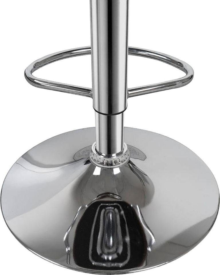 Kayoom Hochstuhl »Barstuhl Midnight 725 2er-Set,in Leder-Optik Barhocker«, (Set), 2 St., pflegeleicht, höhenverstellbar, komfortabel, drehbar