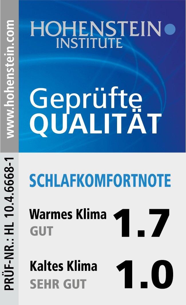 Sannwald Daunenbettdecke »Königstraum«, warm, Füllung 90 % Daunen, 10 % Federn, Bezug 100 % Baumwolle, (1 St.), Wärmeisolation