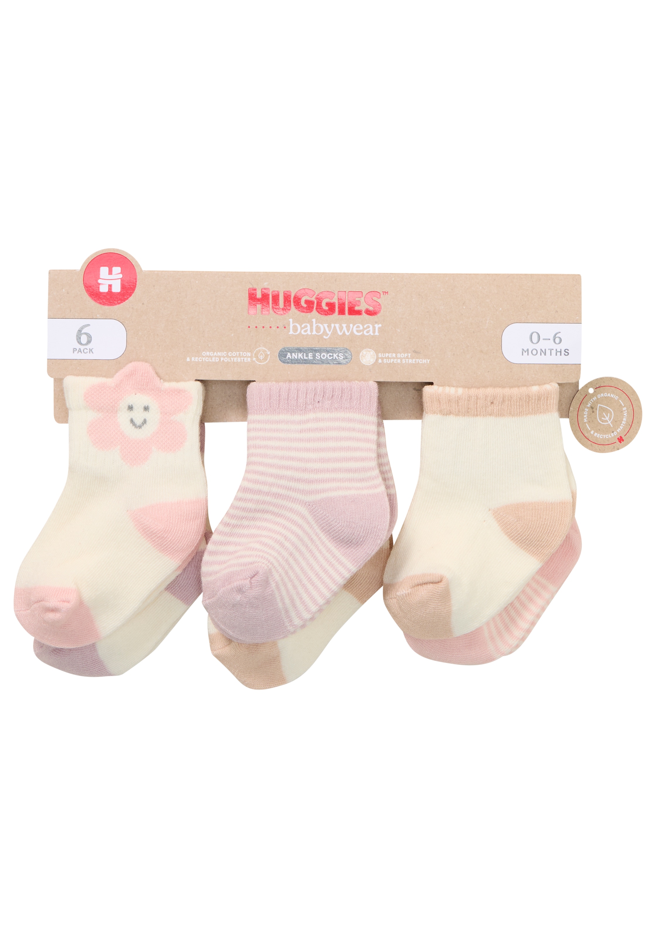 HUGGIES babywear Socken »HGHG 6PK QUARTER SOCK«, (6 Paar), in unterschiedlichen Designs