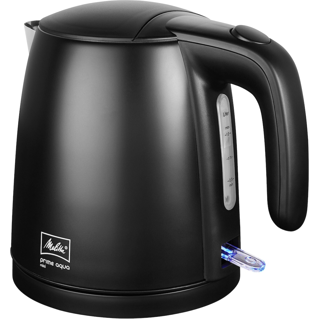 Melitta Wasserkocher »Prime Aqua Mini Black Edition«, 1,0 l, 2200 W