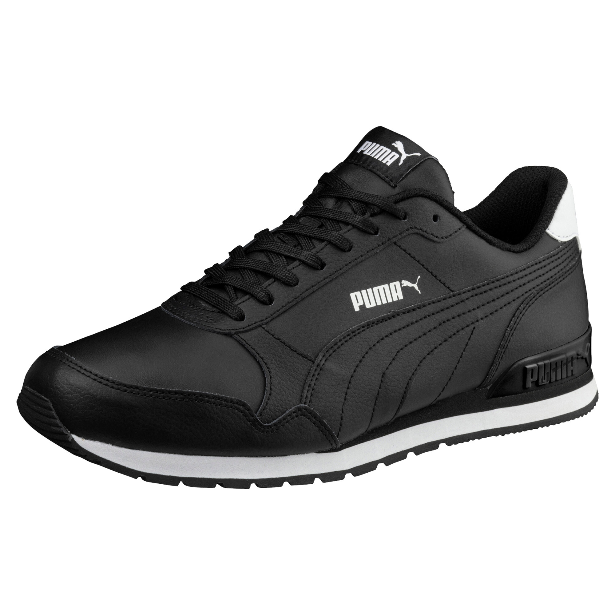 PUMA Sneaker »ST RUNNER V2 FULL L«  mit Schnürverschluss, mit SOFTFOAM+ Dämpfungstechnologie, aus Leder
