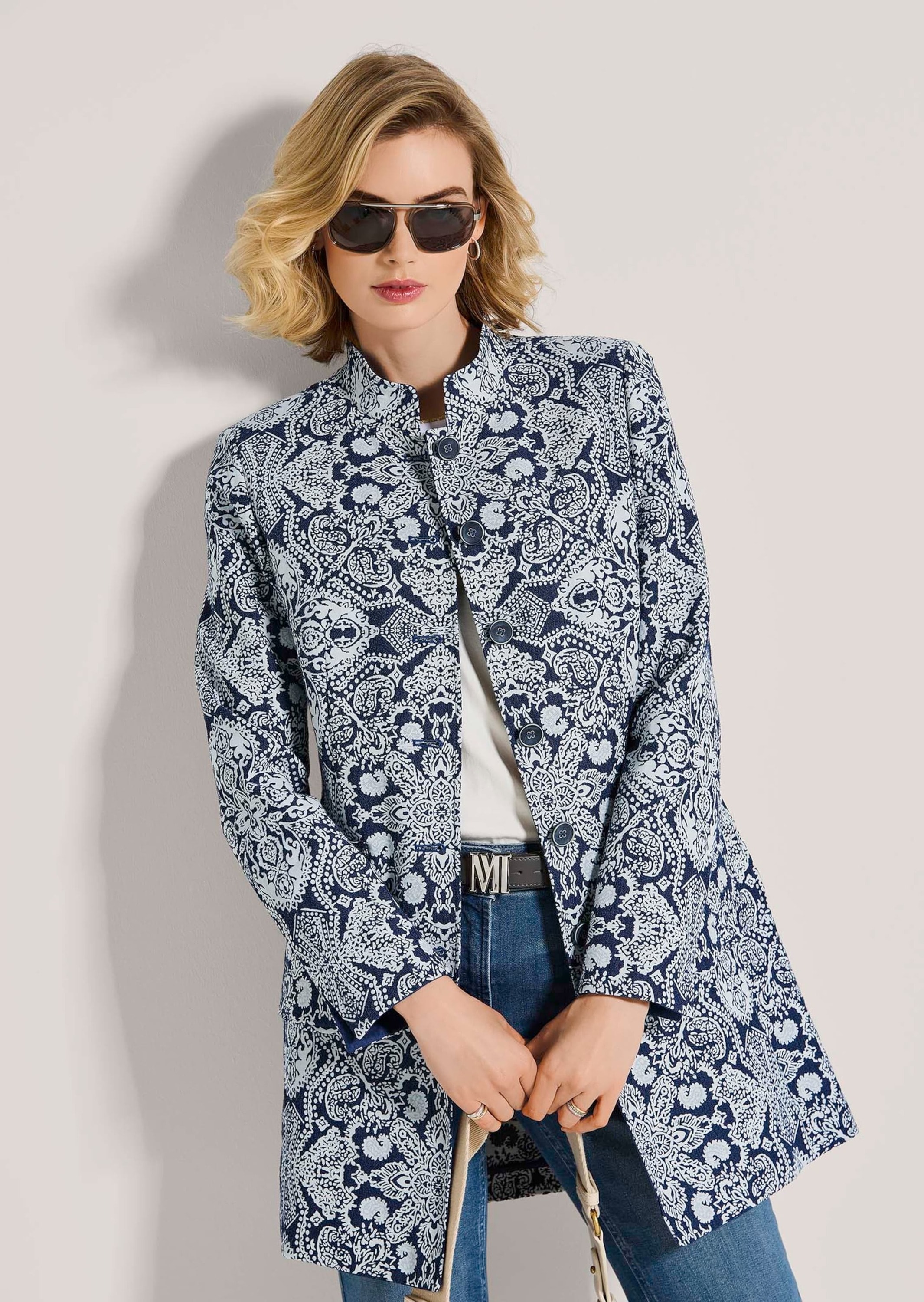 MADELEINE Longblazer »Gehrock Gehrock mit Jacquard-Muster«