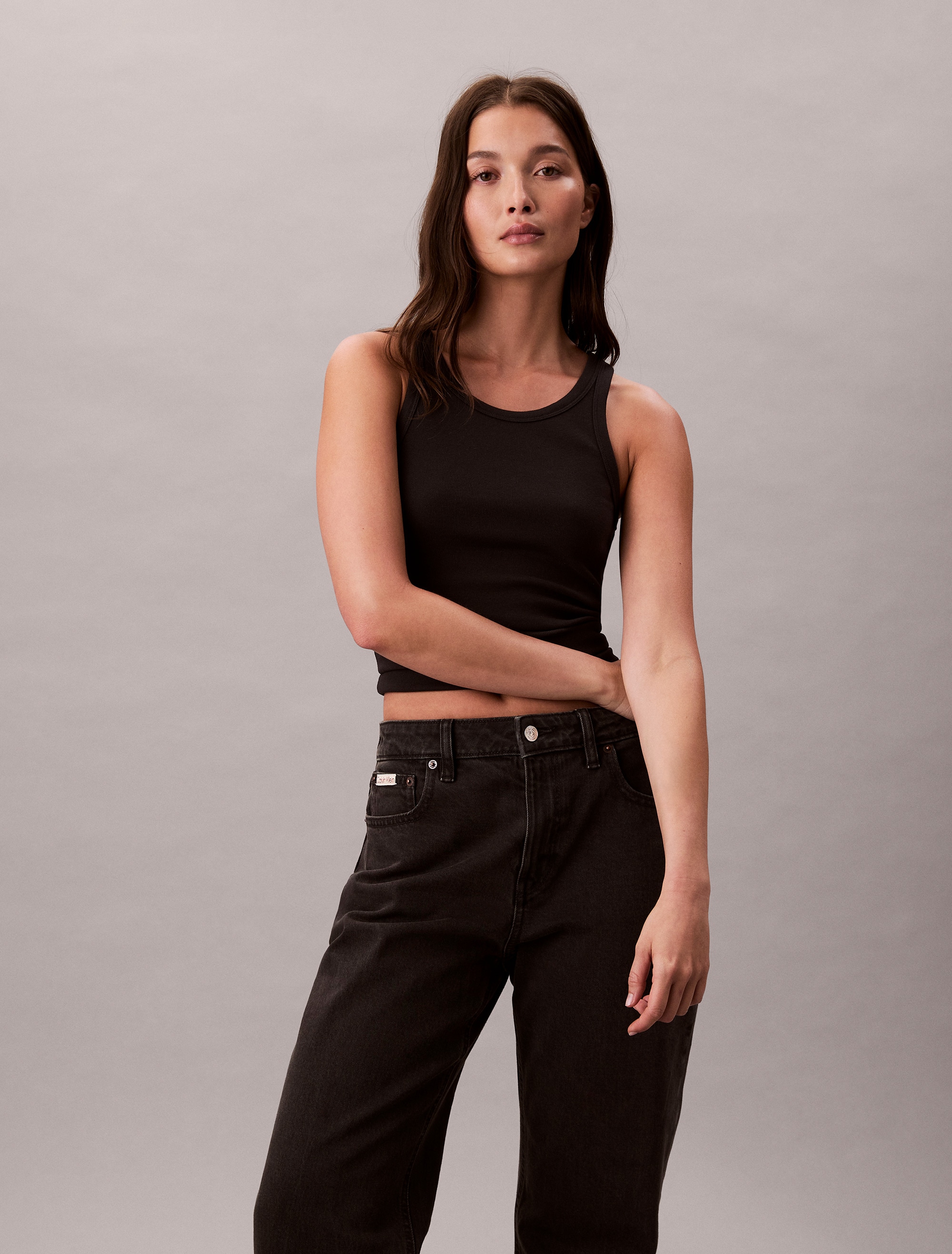 Calvin Klein Jeans Straight-Jeans »HGH RS STRGHT CK ESS« Mit Gürtelschlaufen