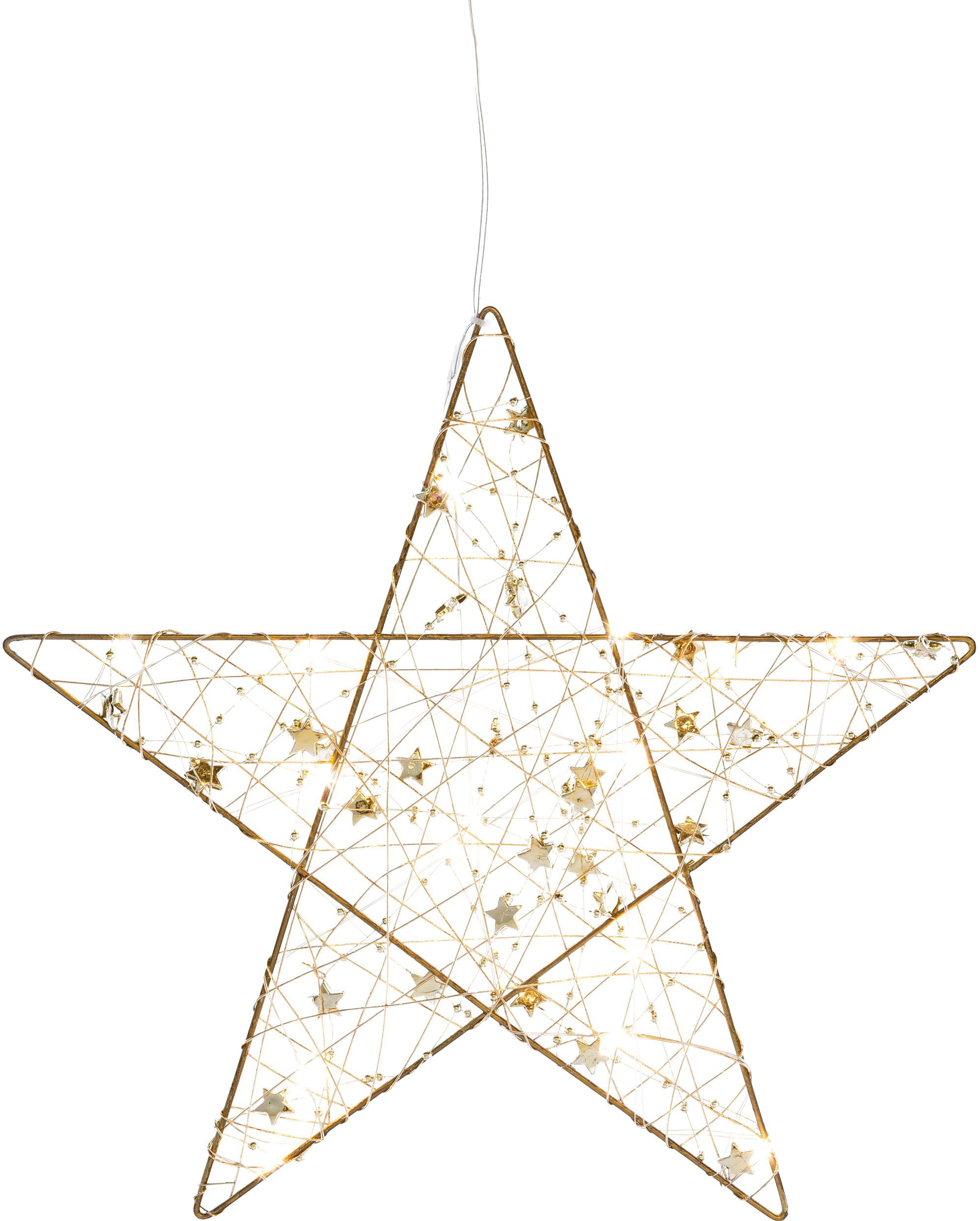 Creativ light LED Stern »Weihnachtsstern, Weihnachtsdeko«, aus Draht, mit  15 LED\'s, Ø 30 cm mit Timerfunktion, im 2er-Set online kaufen | mit 3  Jahren XXL Garantie | Leuchtfiguren